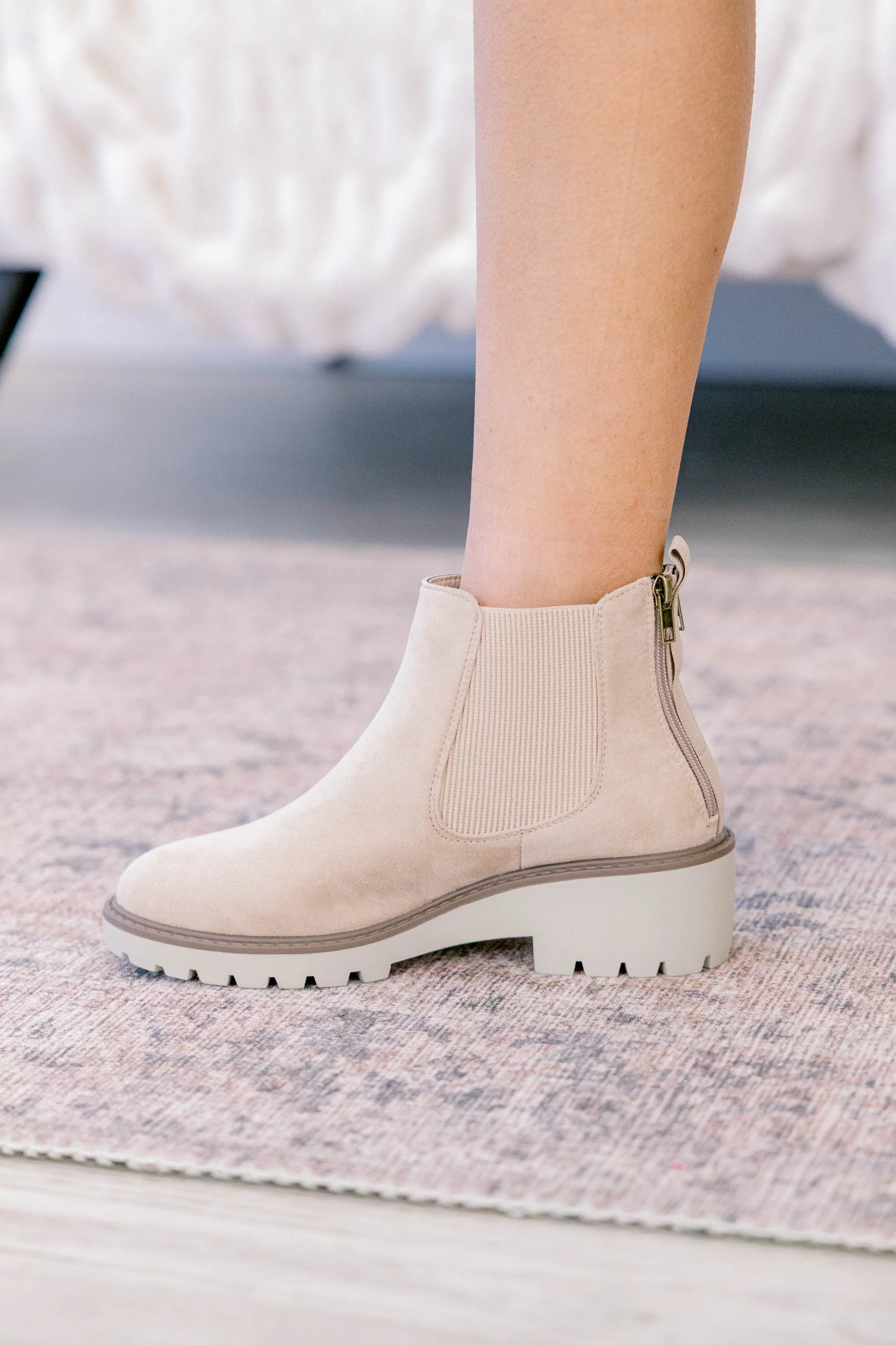 Play It Loud Booties, Sand - Giverhouse