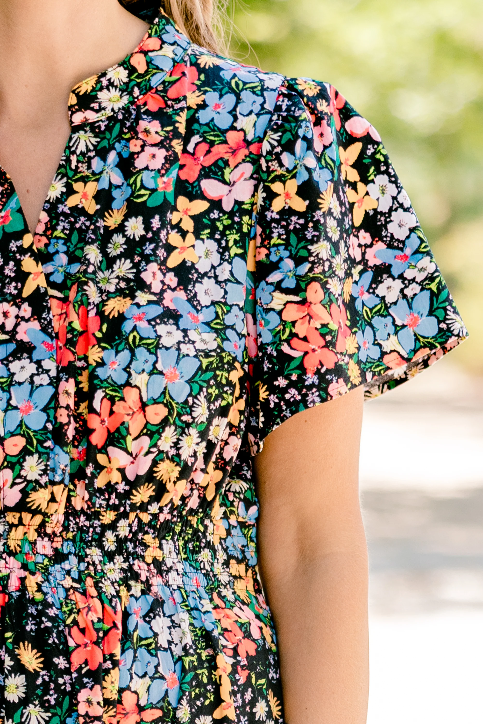Endless Time Maxi Dress, Black Floral - Giverhouse