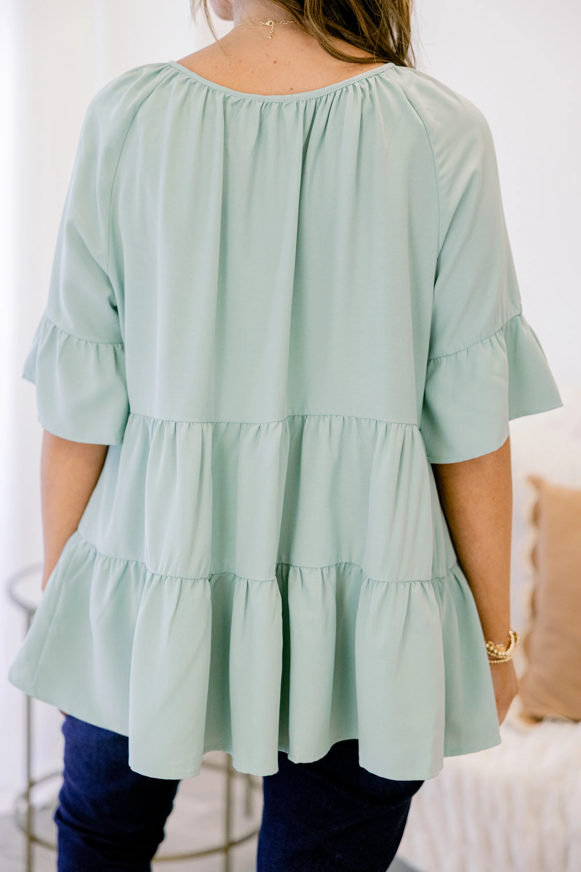 Siren Song Top, Dusty Sage - Giverhouse