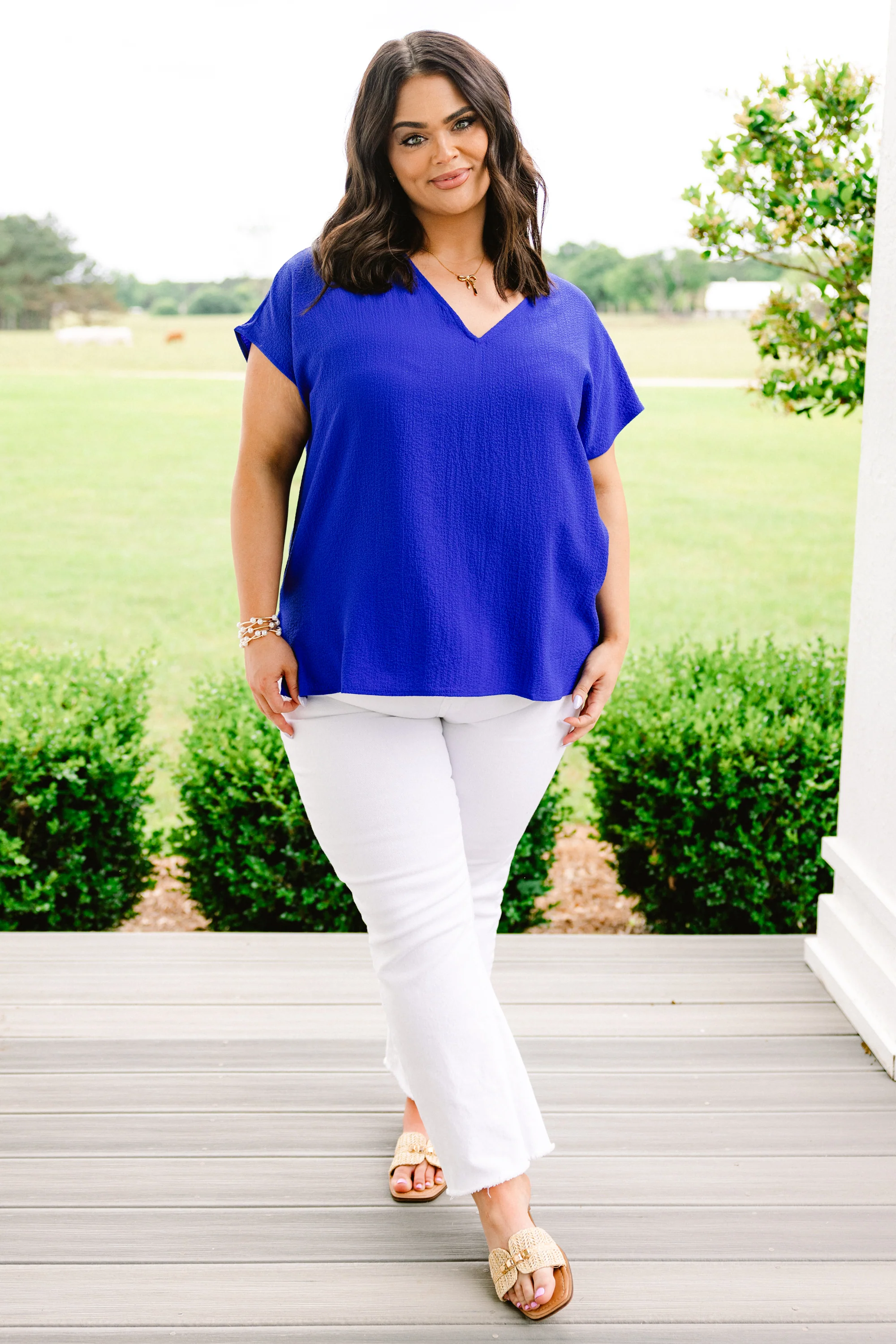 Our Oasis Top, Royal Blue - Giverhouse