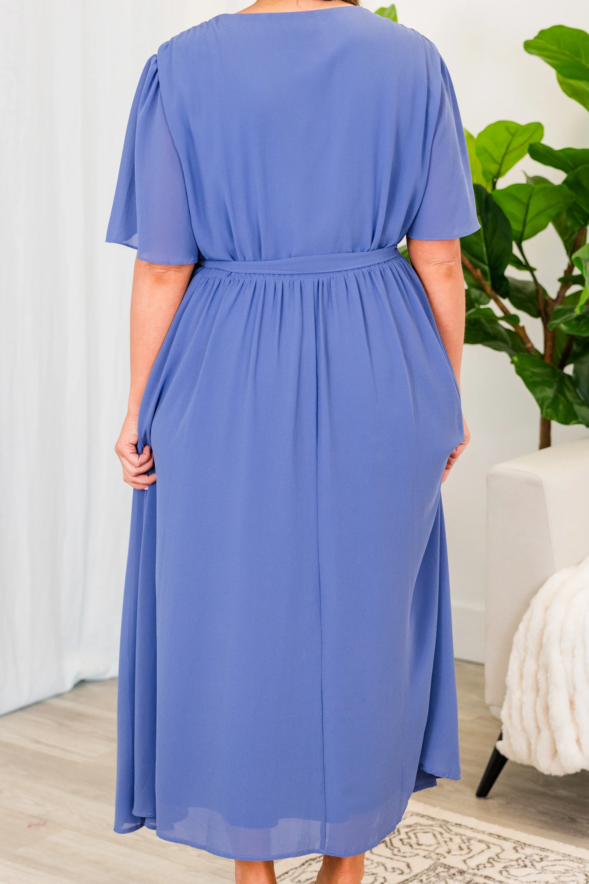 Maybe It's Always Time Maxi Dress, Denim - Giverhouse