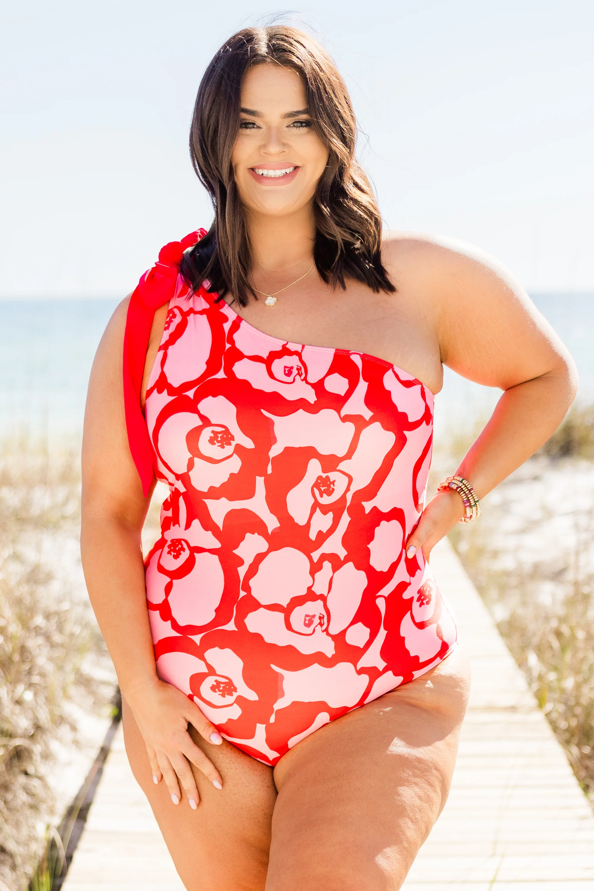 Beach Daydreamin Swimsuit, Fuchsia - Giverhouse