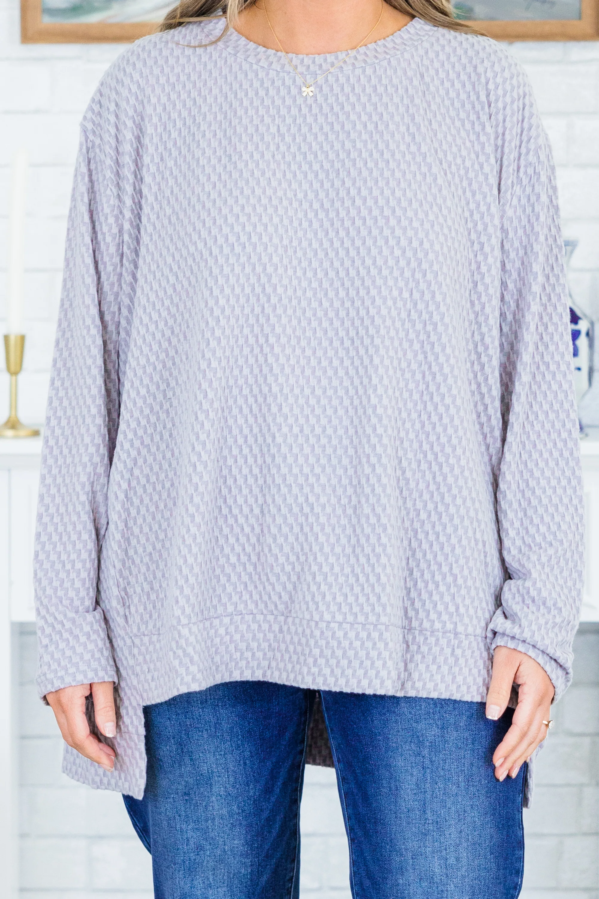 On My Way To Victory Sweater, Light Grey - Giverhouse