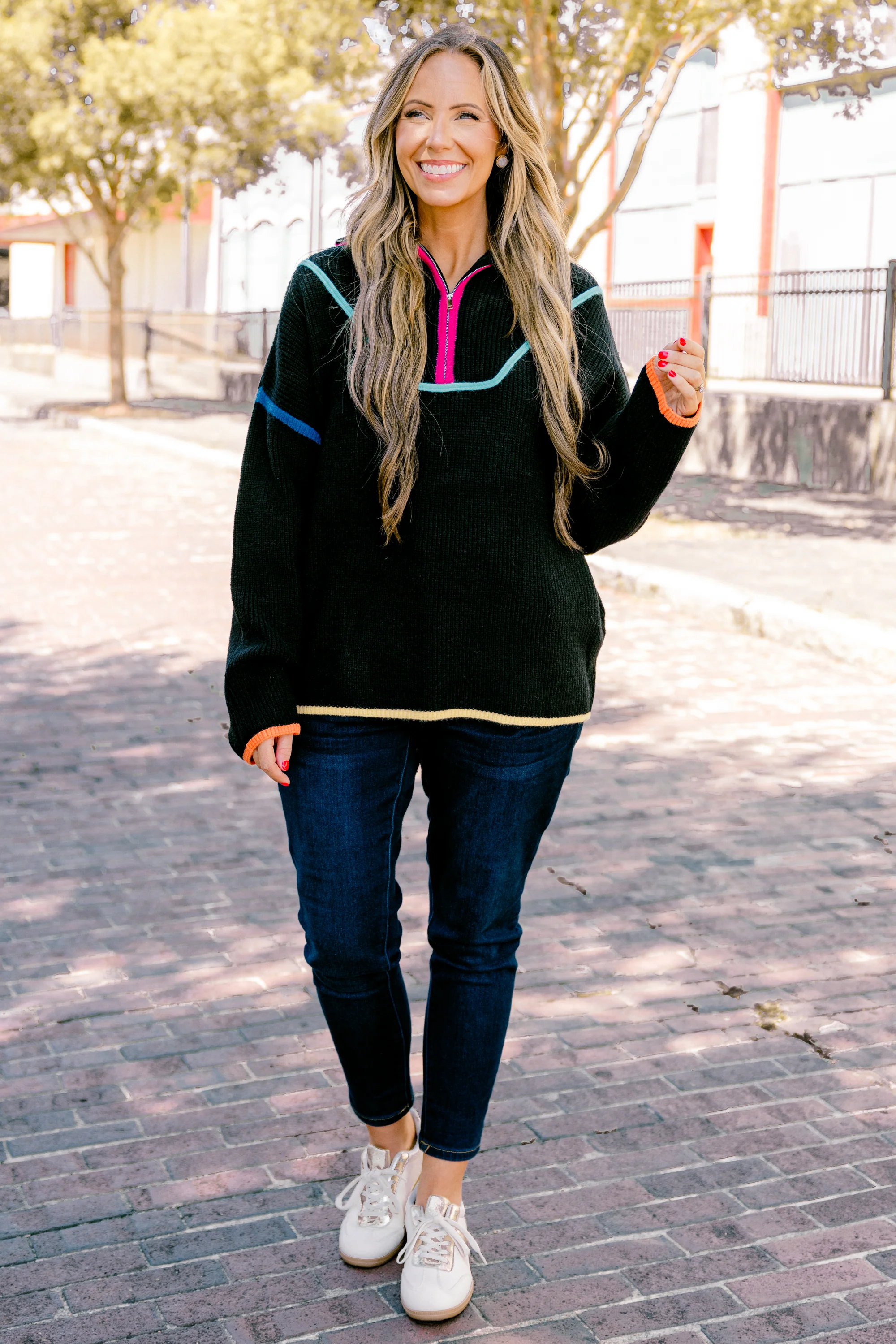 Falling For Fall Sweater, Black - Giverhouse