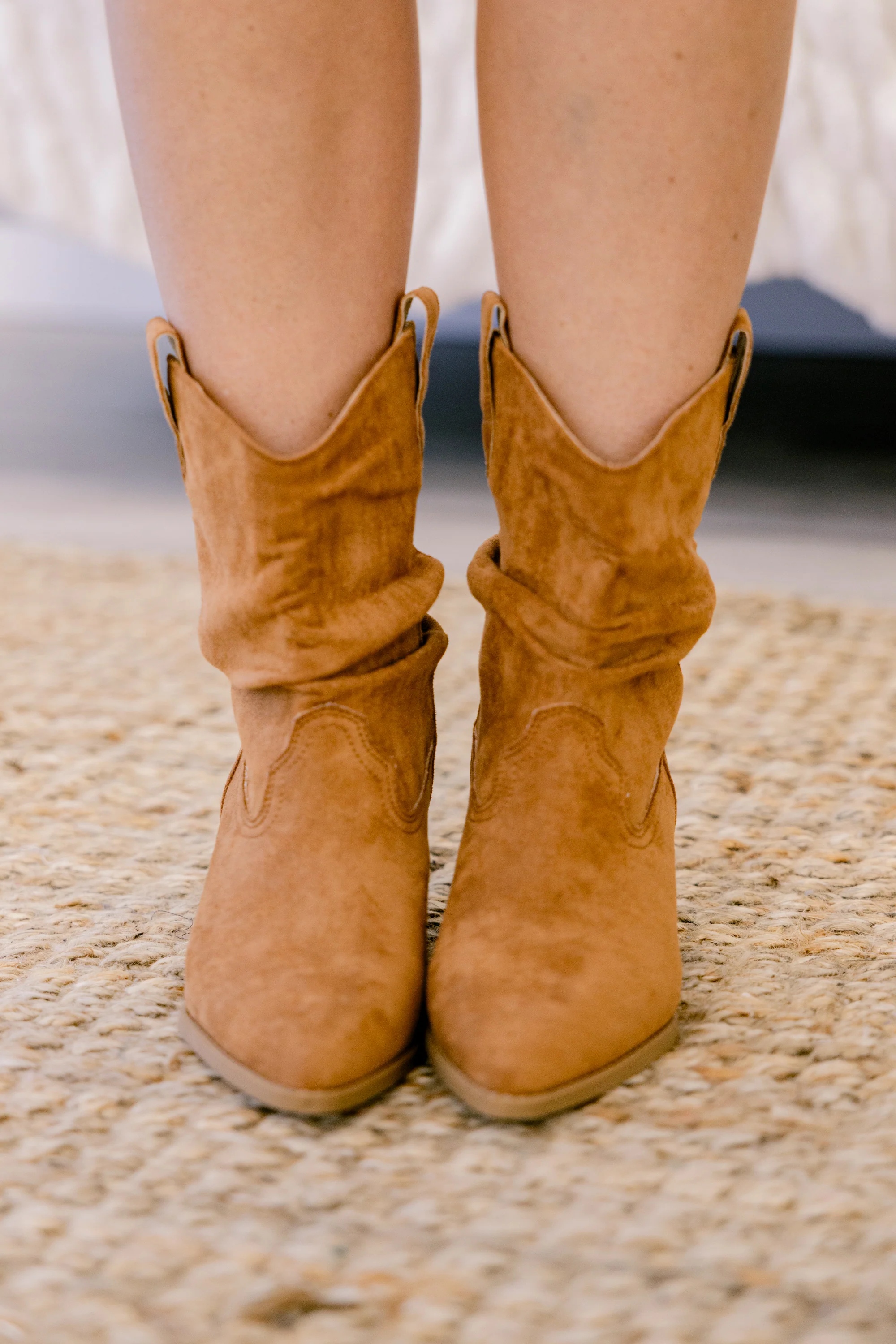 Prairie Bloom Booties, Caramel - Giverhouse