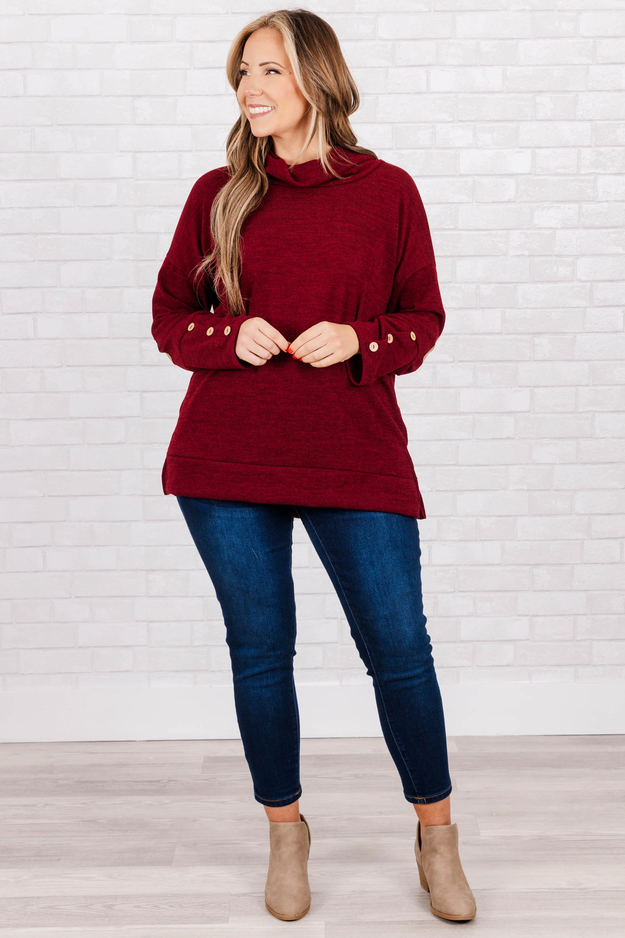 Replay The Night Sweater, Burgundy - Giverhouse