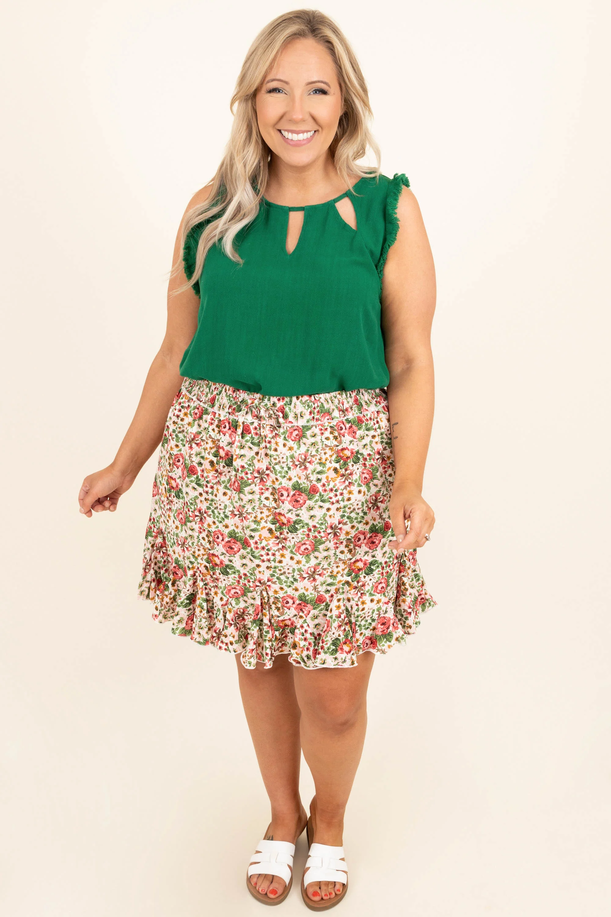 East Of The Sun Skirt, White - Giverhouse