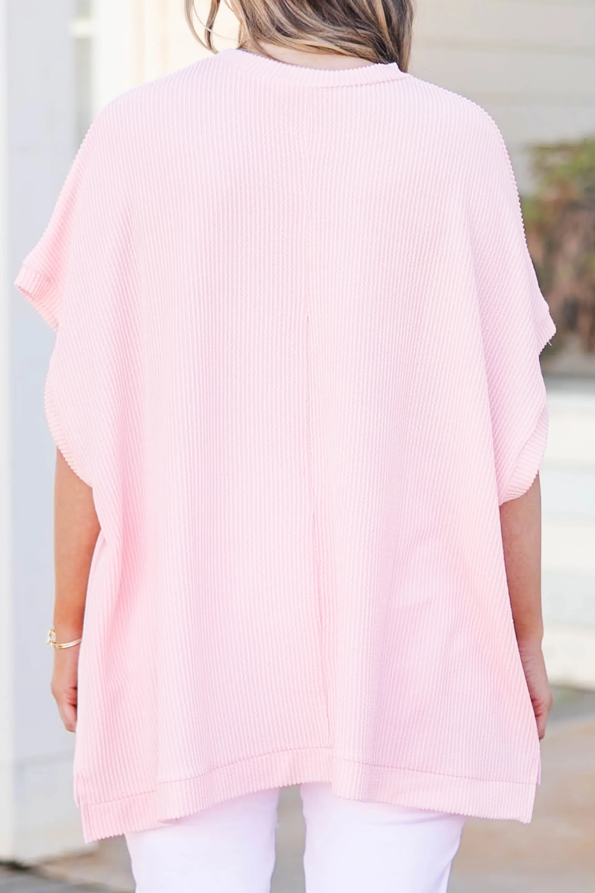 All About Knits Top, Pale Peach - Giverhouse
