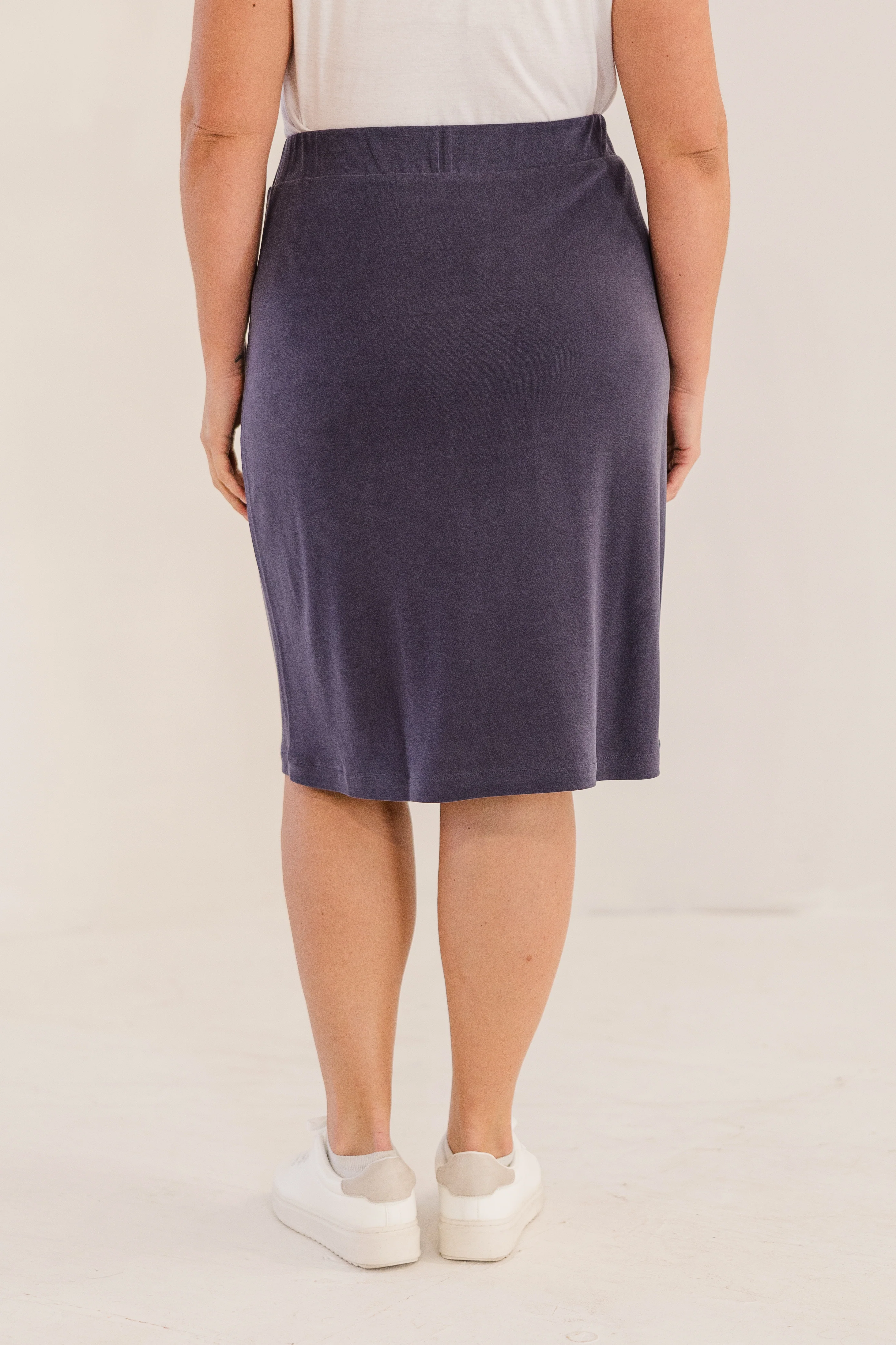 Leah A-Line Skirt, Ink Navy - Giverhouse