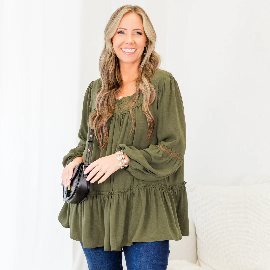 Words Of Affirmation Top, Green - Giverhouse