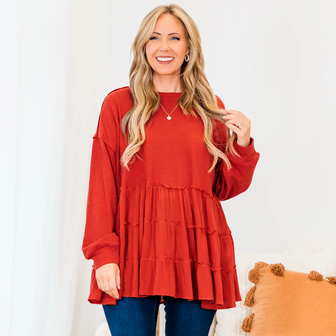 My Kind Of Fun Top, Red - Giverhouse