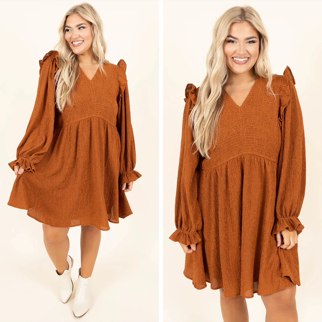 Cinnamon Girl Dress, Caramel - Giverhouse
