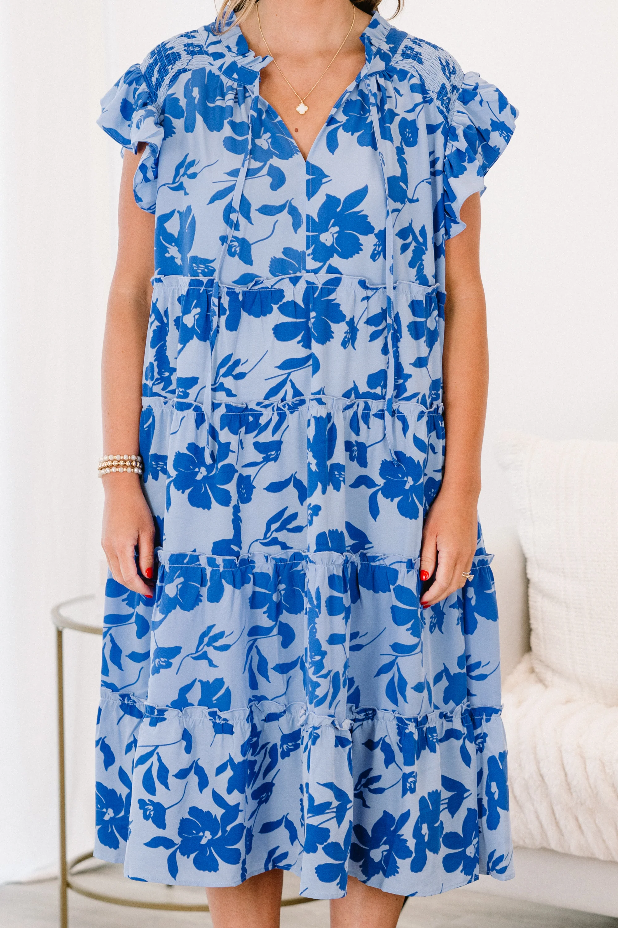Talk About Beauty Dress, Blue - Giverhouse