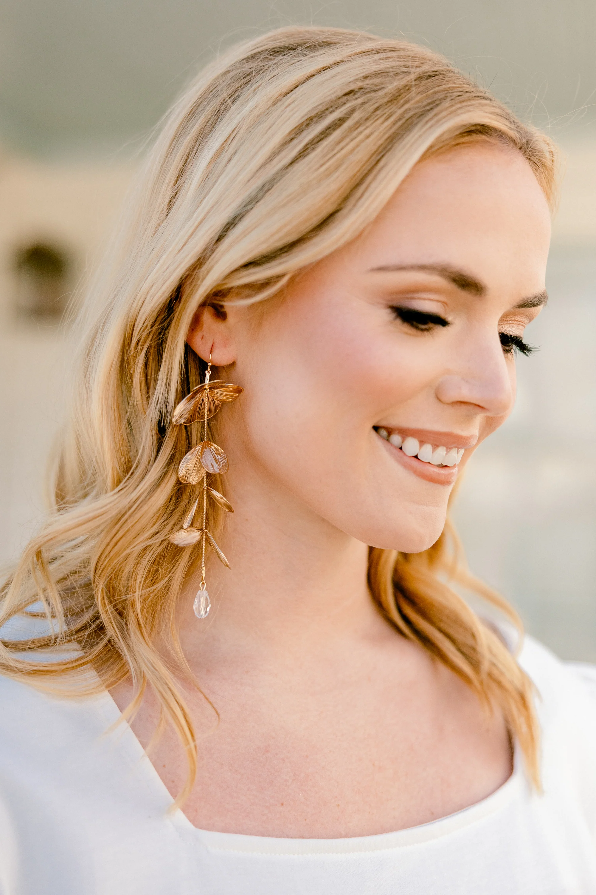 Let's Get Started Earrings, Gold - Giverhouse