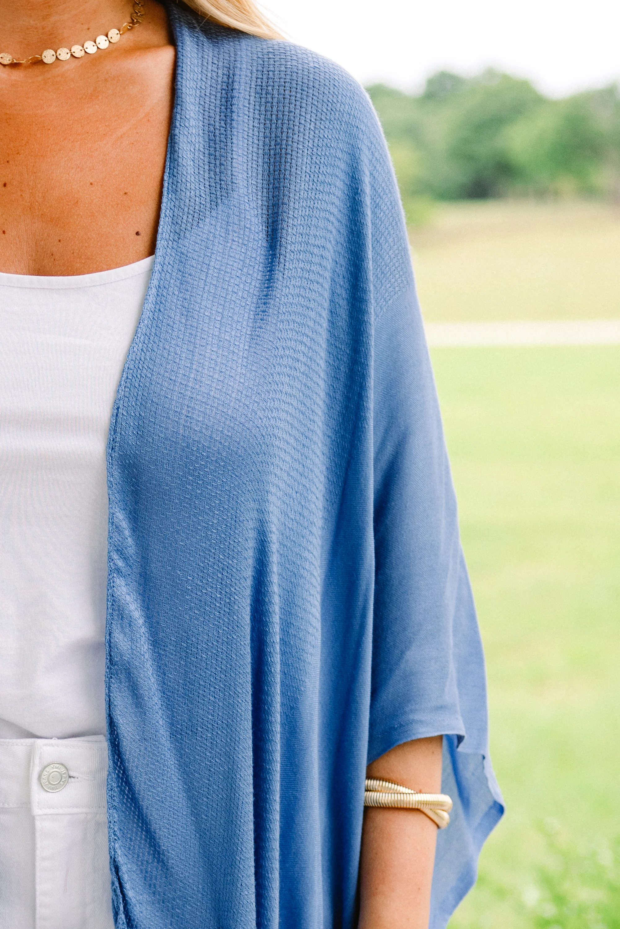 Private Oasis Kimono, Denim Blue - Giverhouse