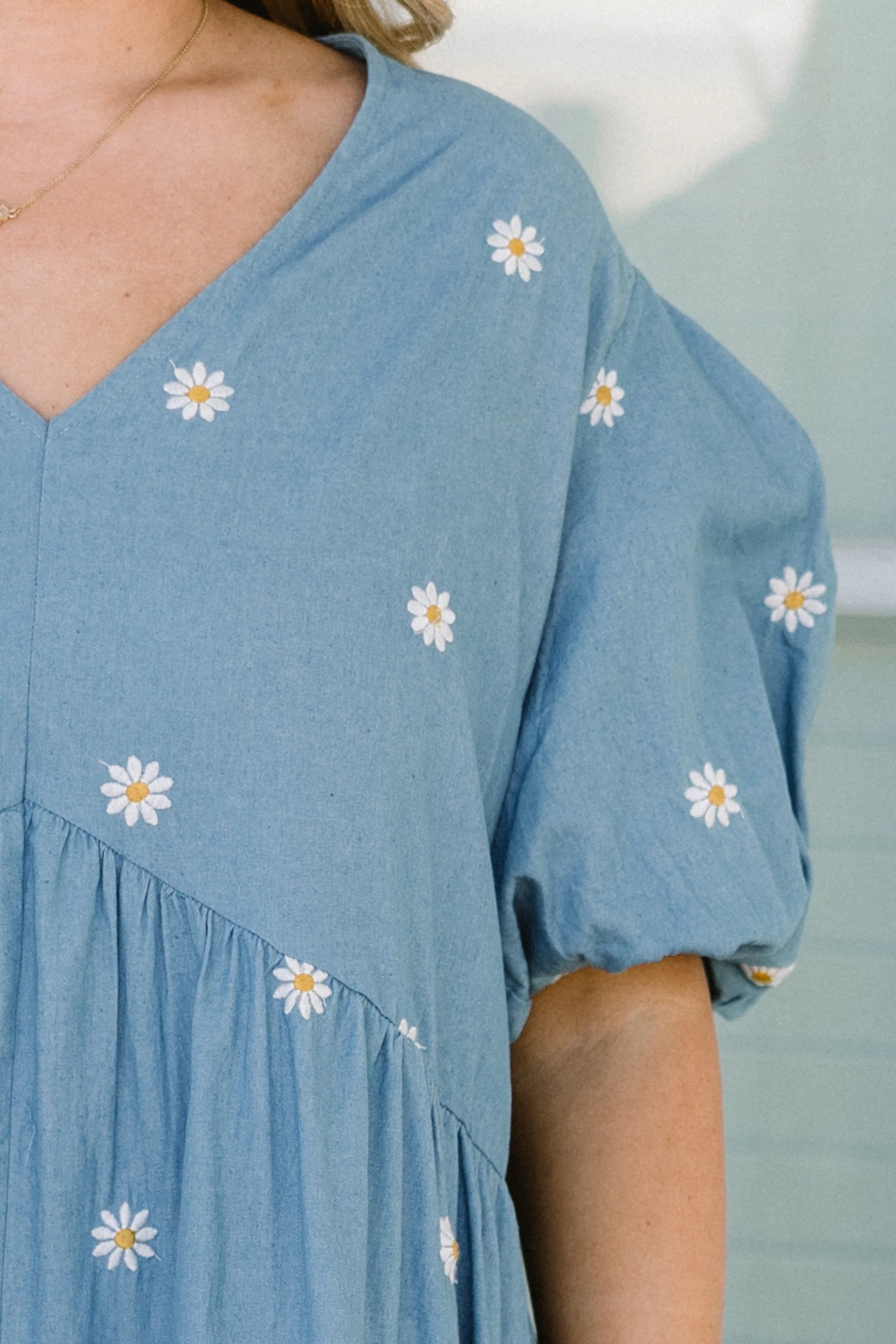 Hidden Reflections Romper, Denim Blue - Giverhouse