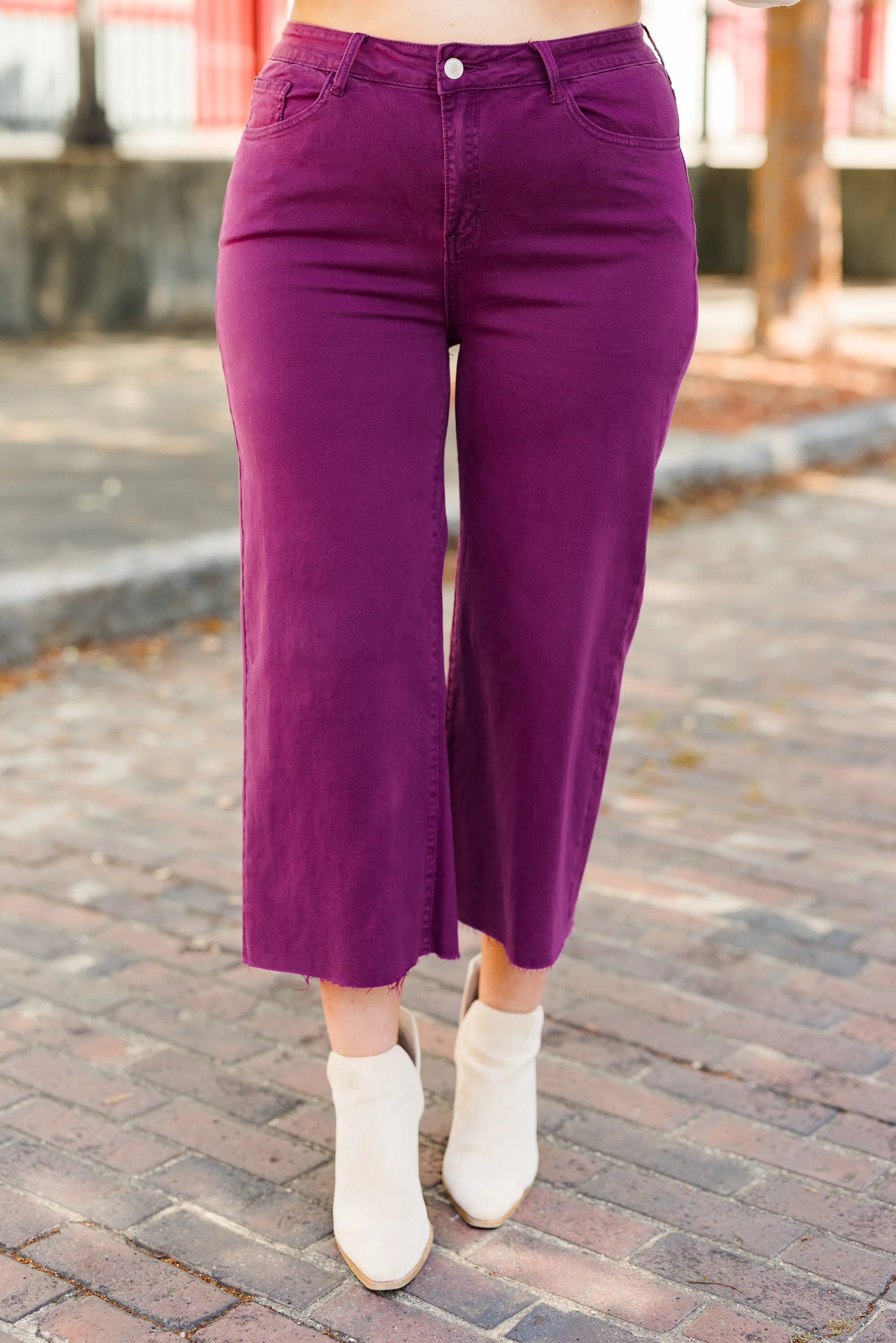 Forever Daydreaming Jeans, Plum - Giverhouse