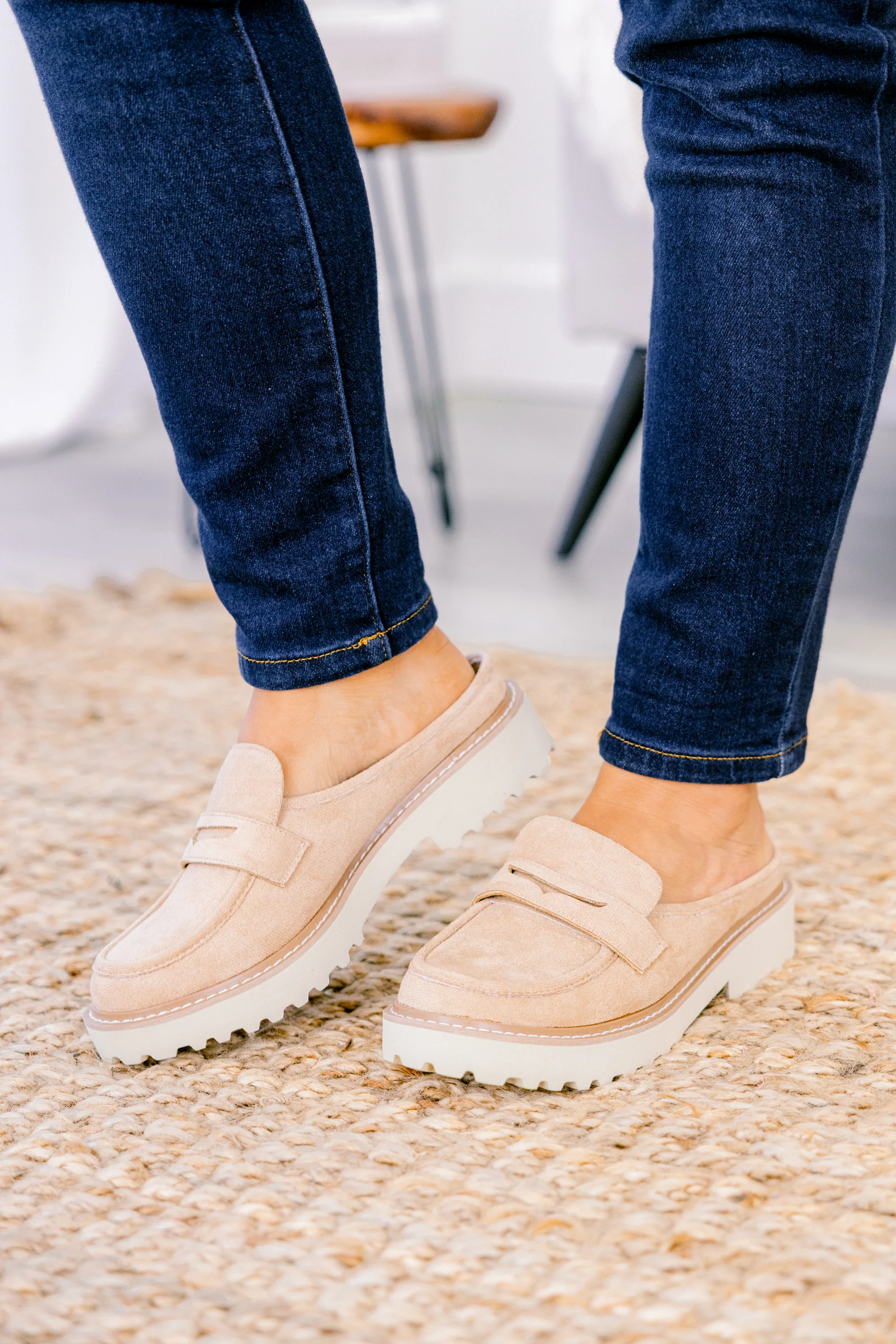 Back To Us Loafers, Taupe - Giverhouse