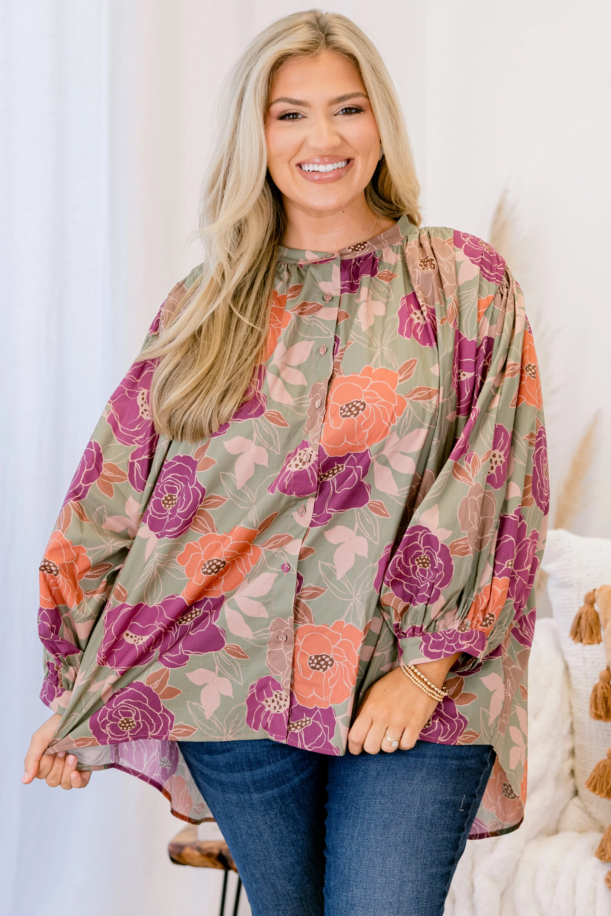 Away From It All Tunic, Pink Floral - Giverhouse