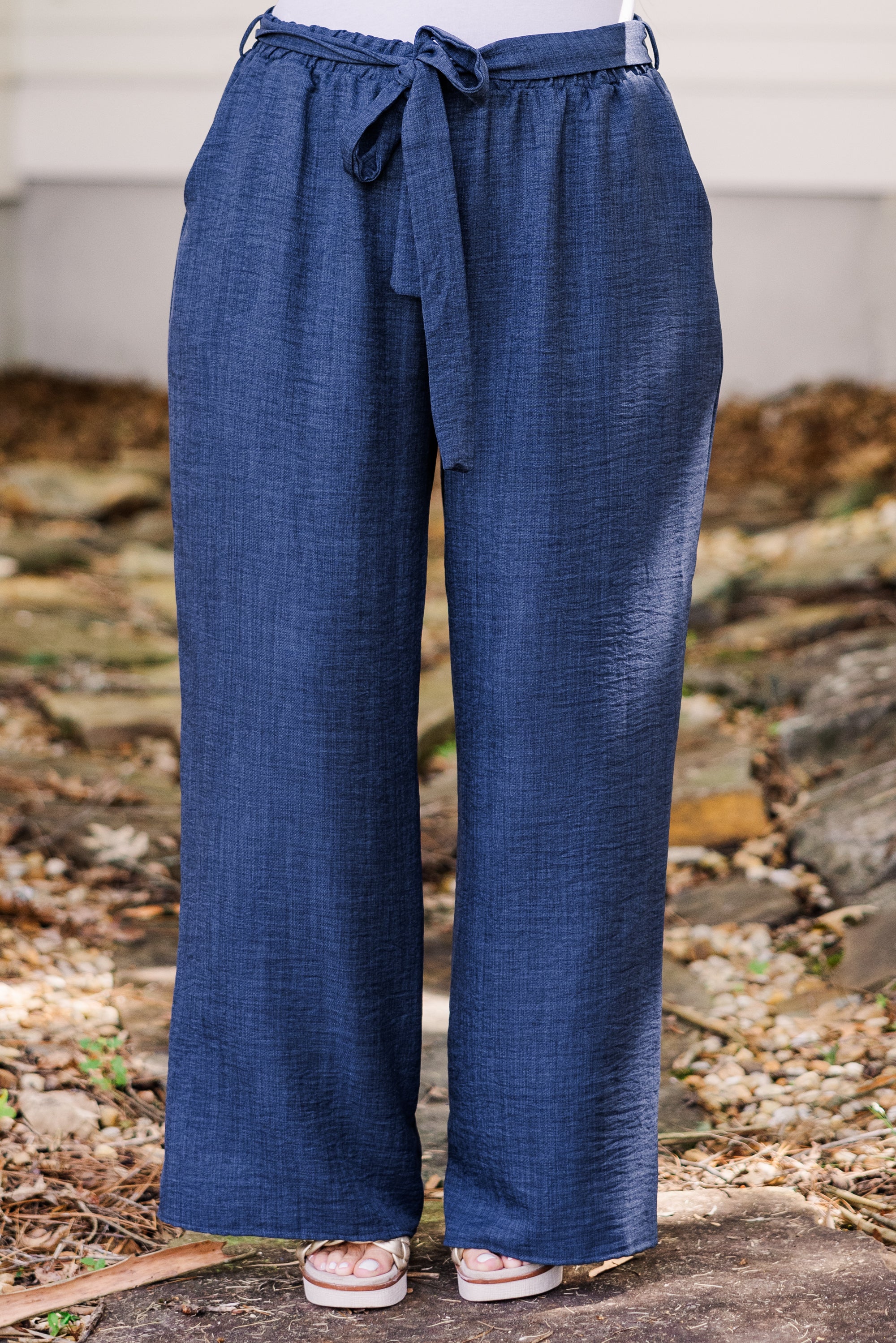 Sandy Shoreline Pants, Navy Blue - Giverhouse