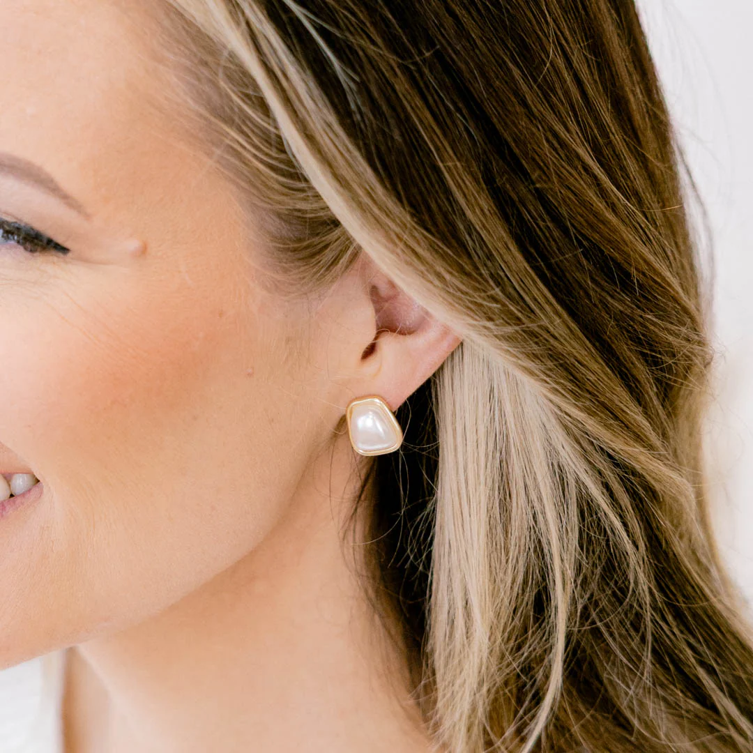 Mirror Moment Earrings, Gold - Giverhouse