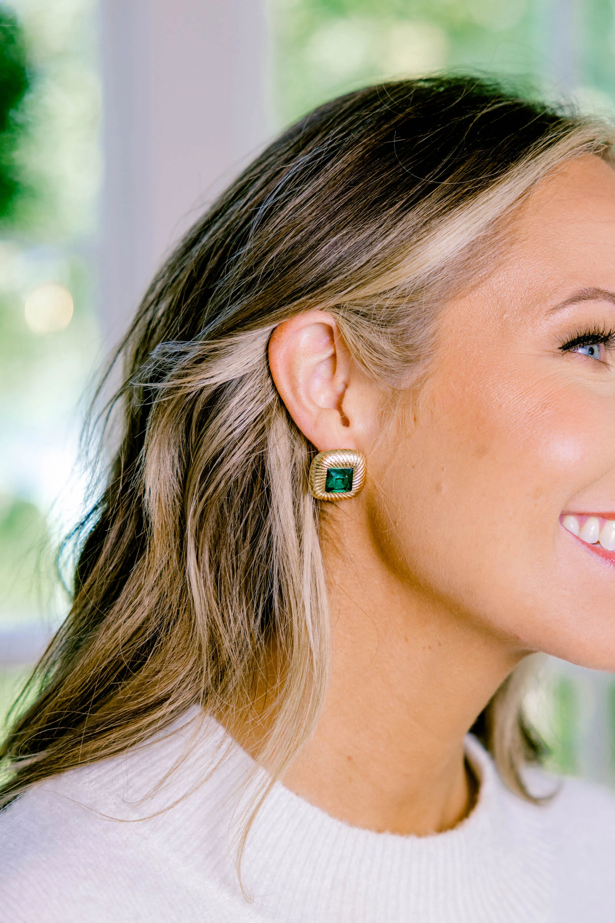 Dash Away Earrings, Green - Giverhouse