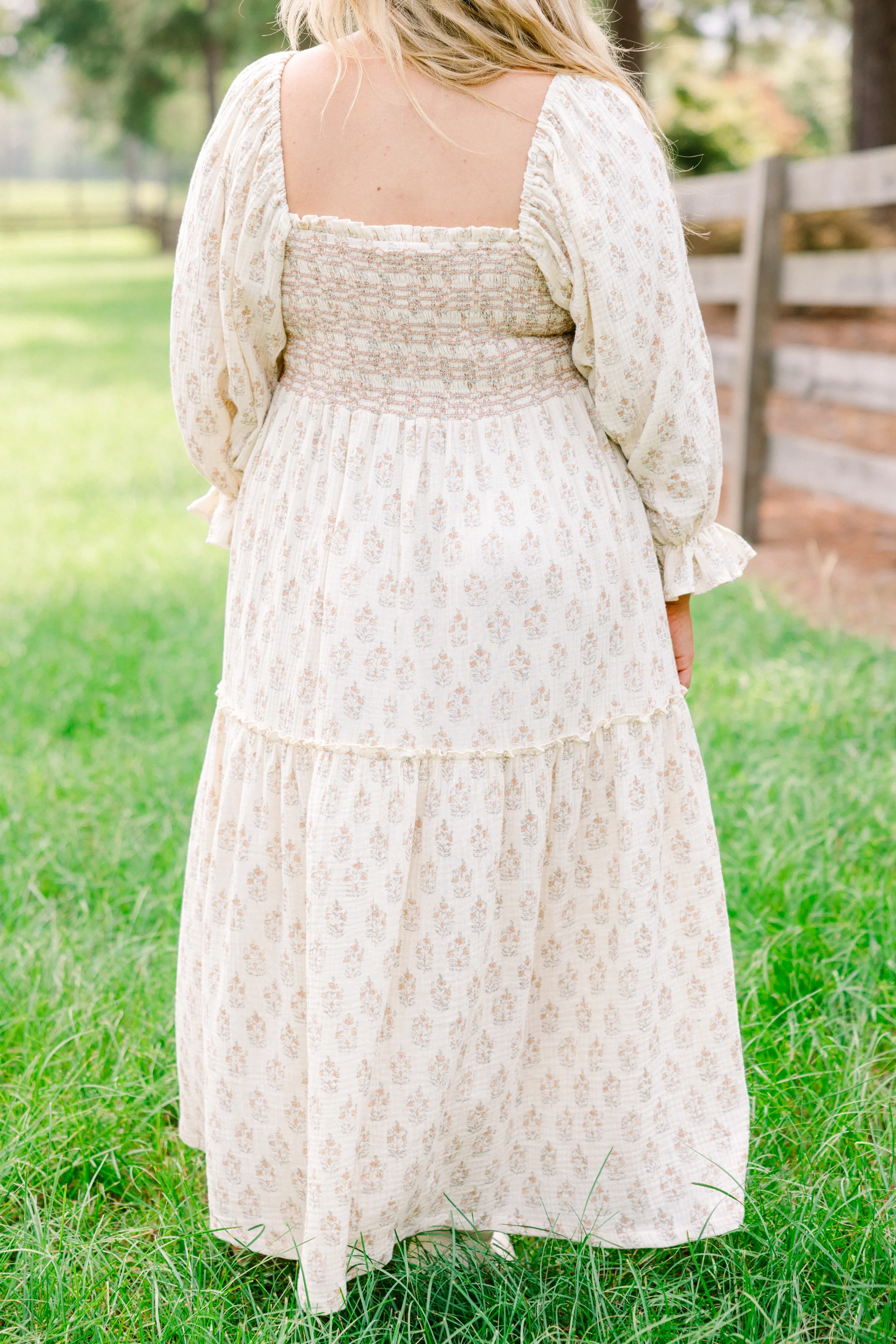 Wonderful Wildflower Dress, Cream - Giverhouse