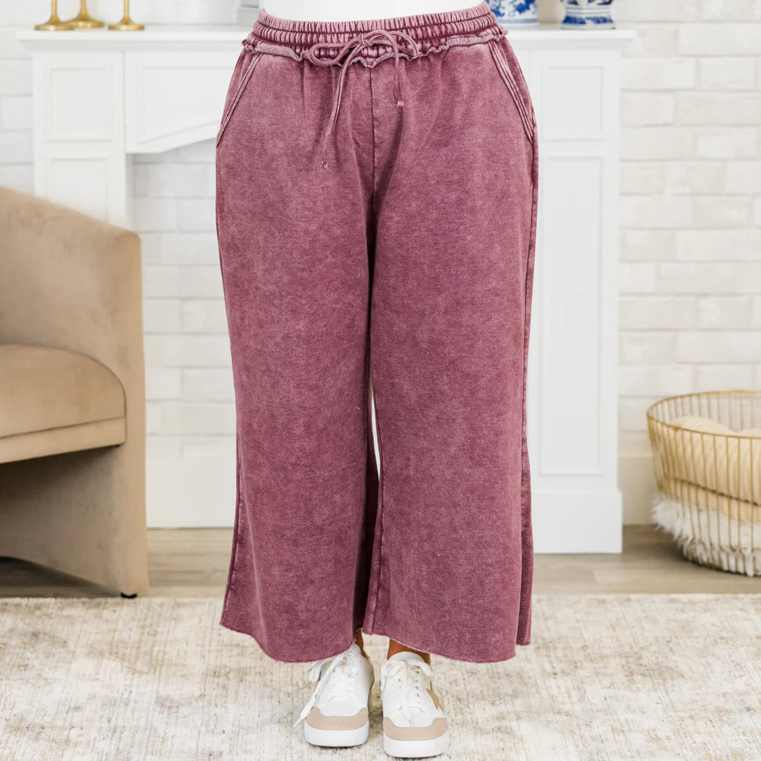 Sunday Scaries Sweatpants, Eggplant - Giverhouse