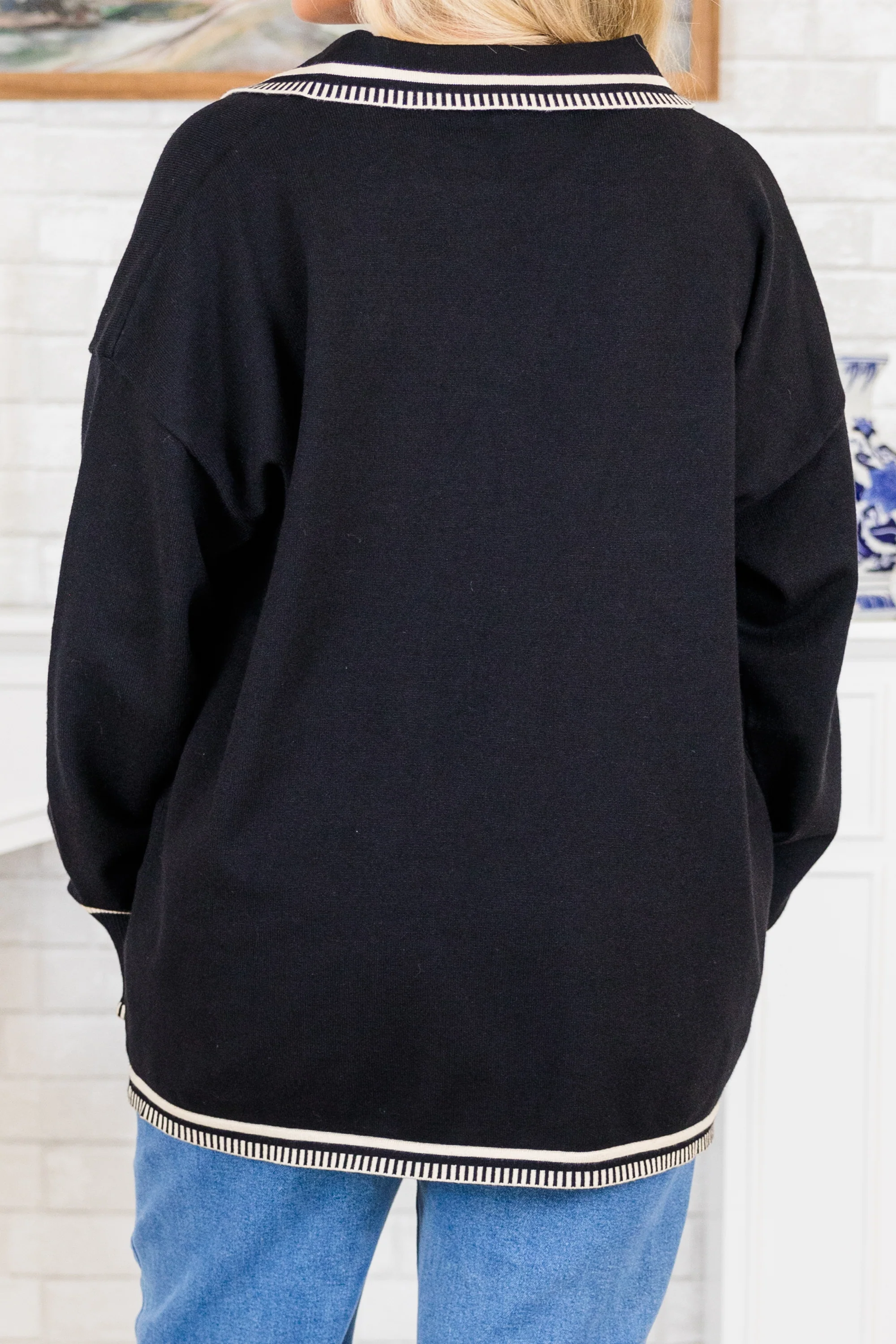 Distant Sun Sweater, Black - Giverhouse