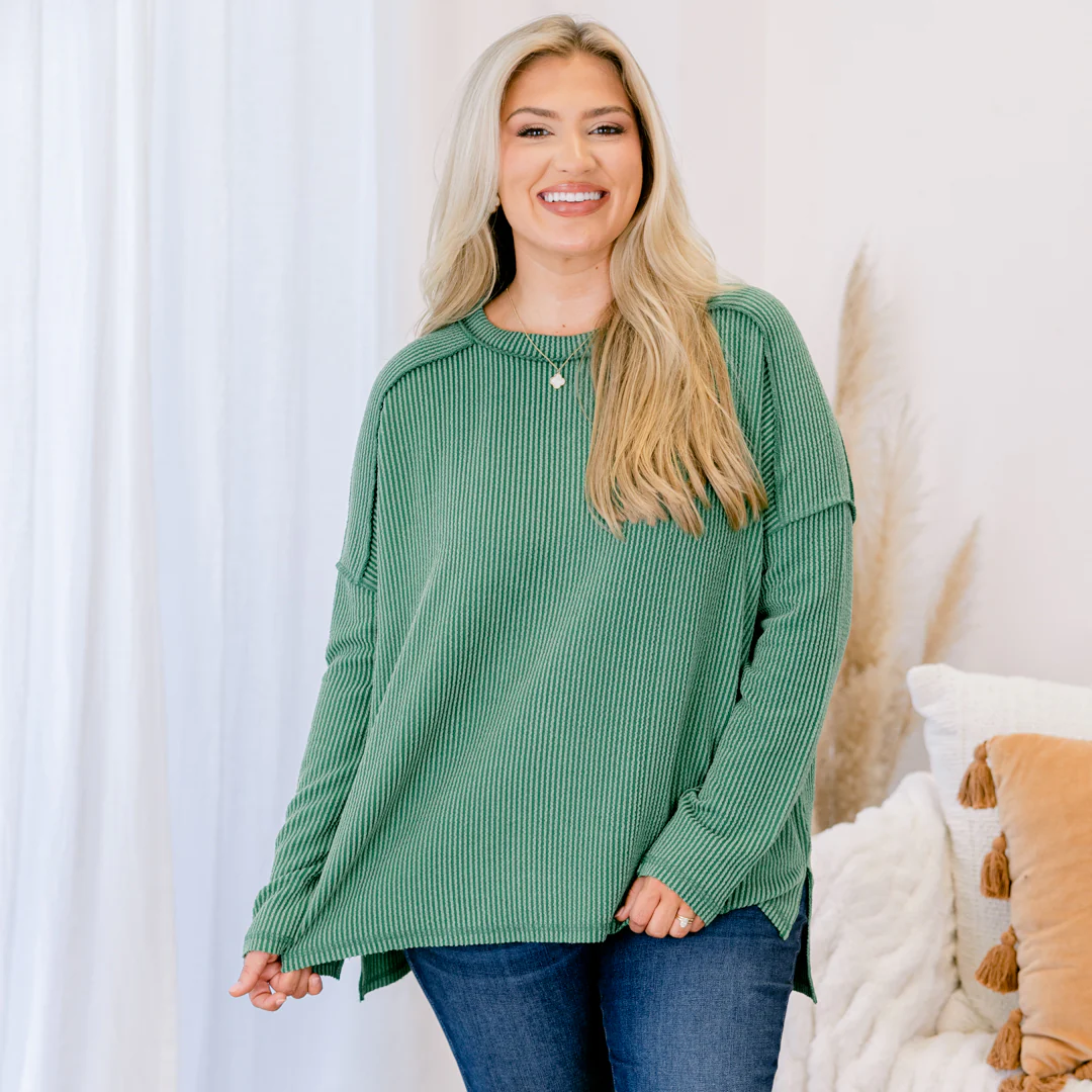 Changed Feelings Top, Dark Green - Giverhouse