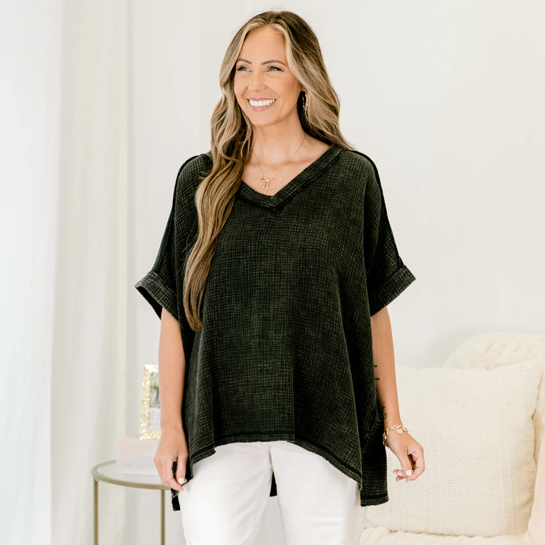 Love Like You Mean It Top, Ash Black - Giverhouse