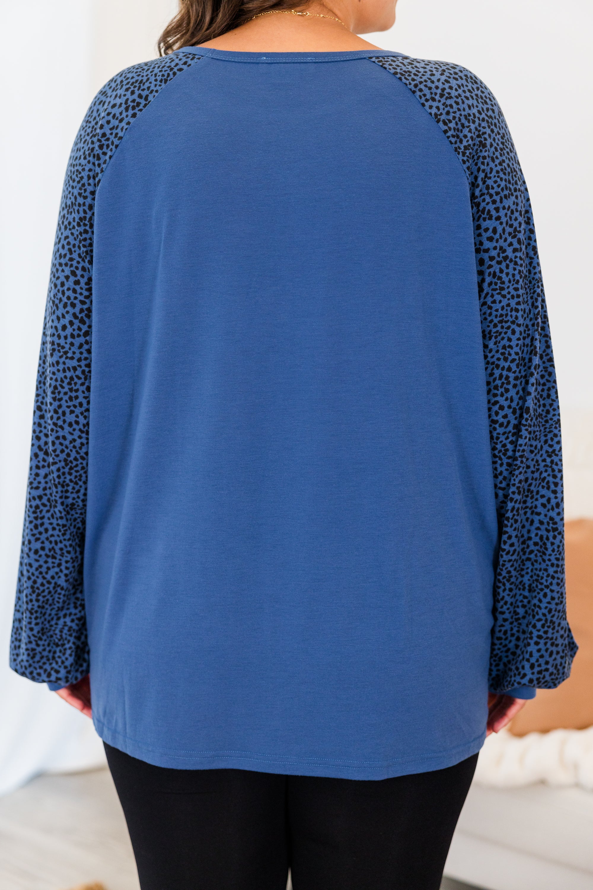 Keep Cool And Calm Top, Blue - Giverhouse