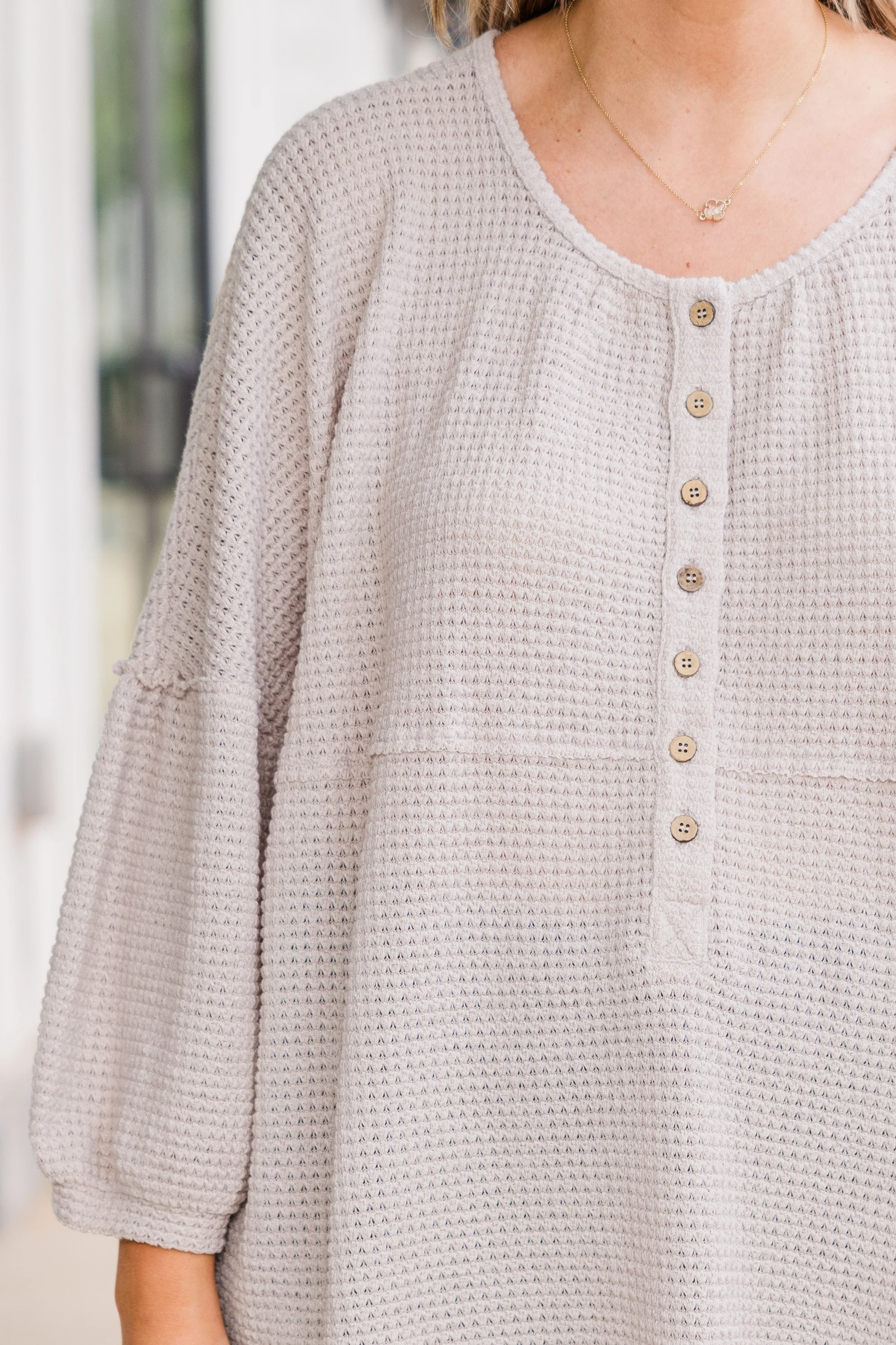 Eternal Embrace Top, Beige - Giverhouse