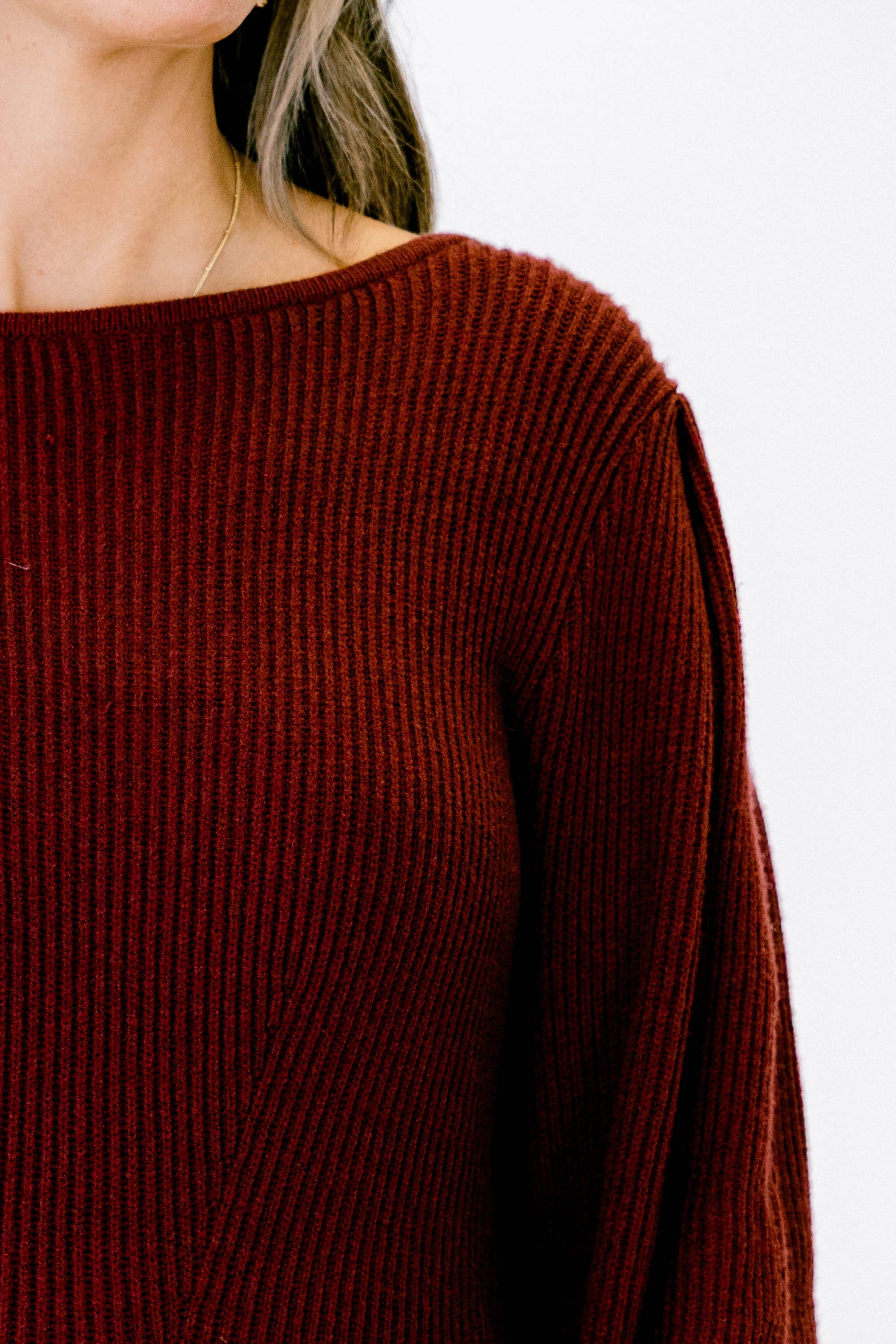 Final Notice Sweater, Burgundy - Giverhouse