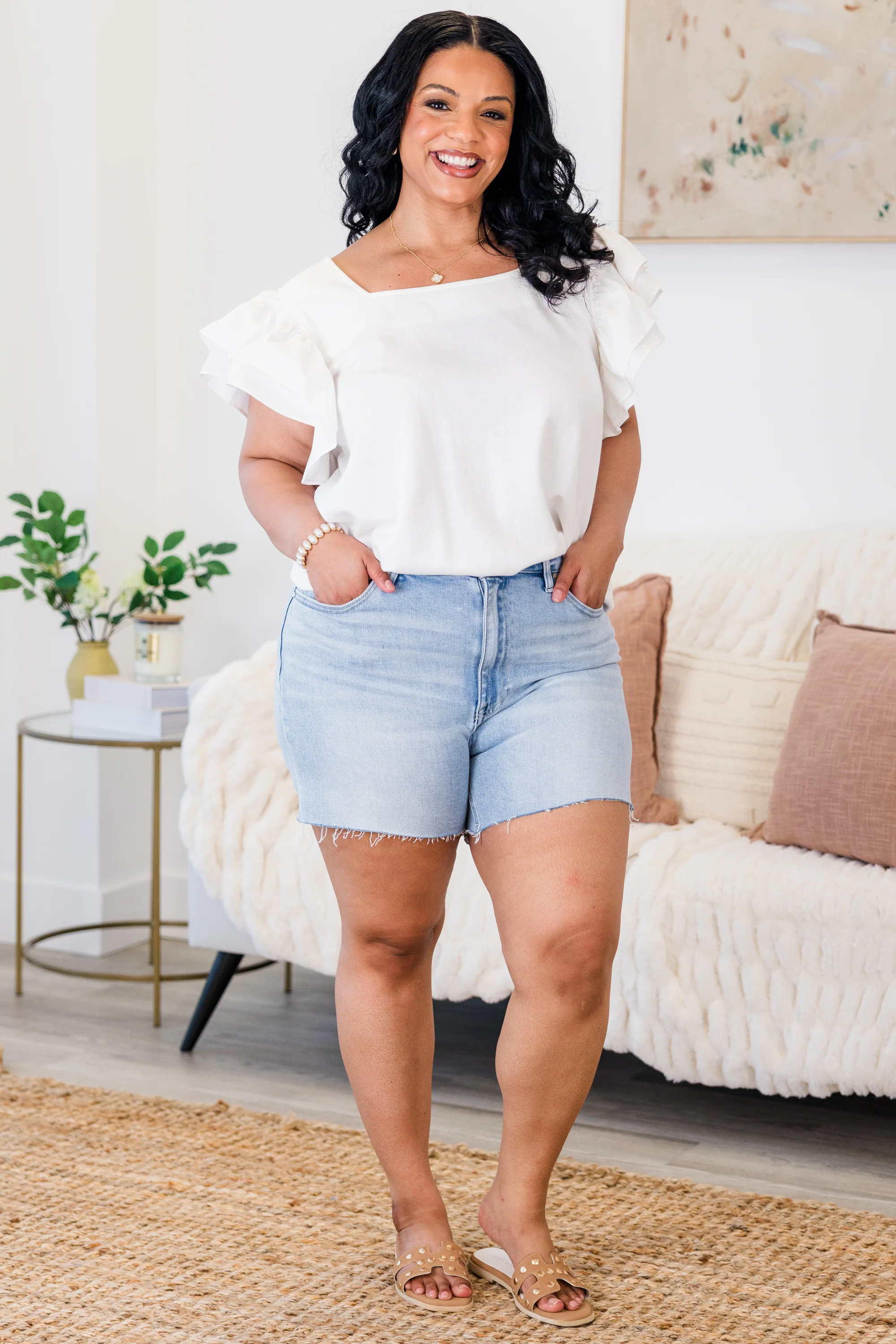 Loving Life Shorts, Light - Giverhouse