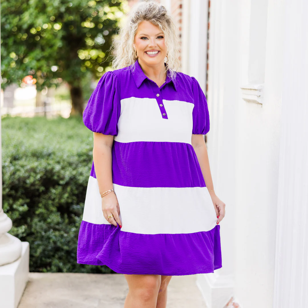 We Are The Champions Dress, Purple - Giverhouse