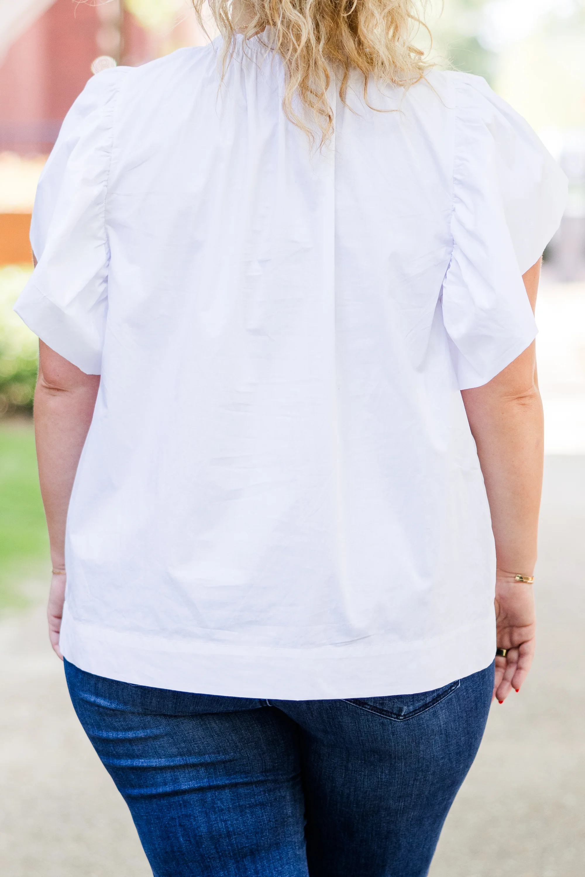 Here For Halftime Top, White - Giverhouse