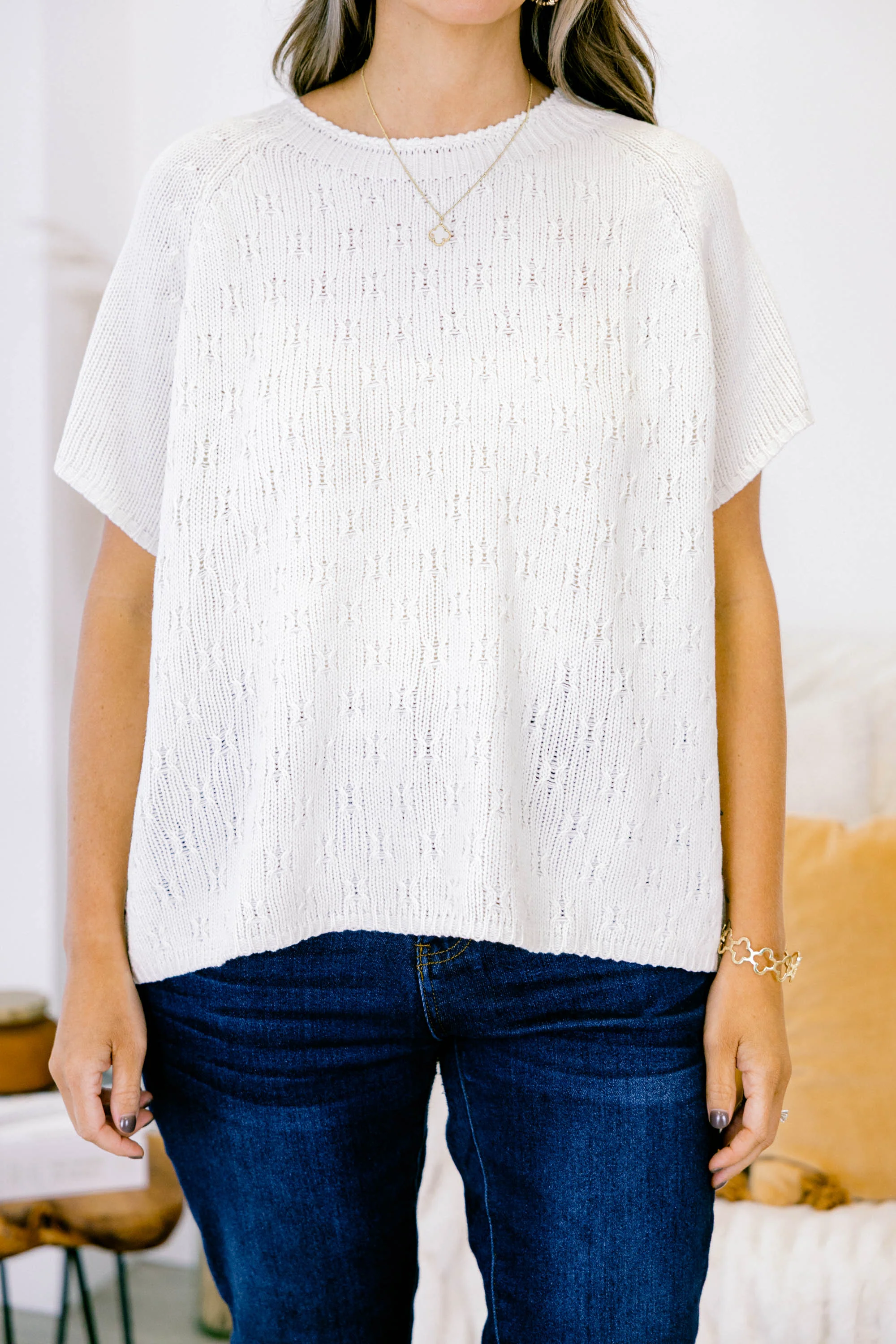 On The Daily Top, Cream - Giverhouse