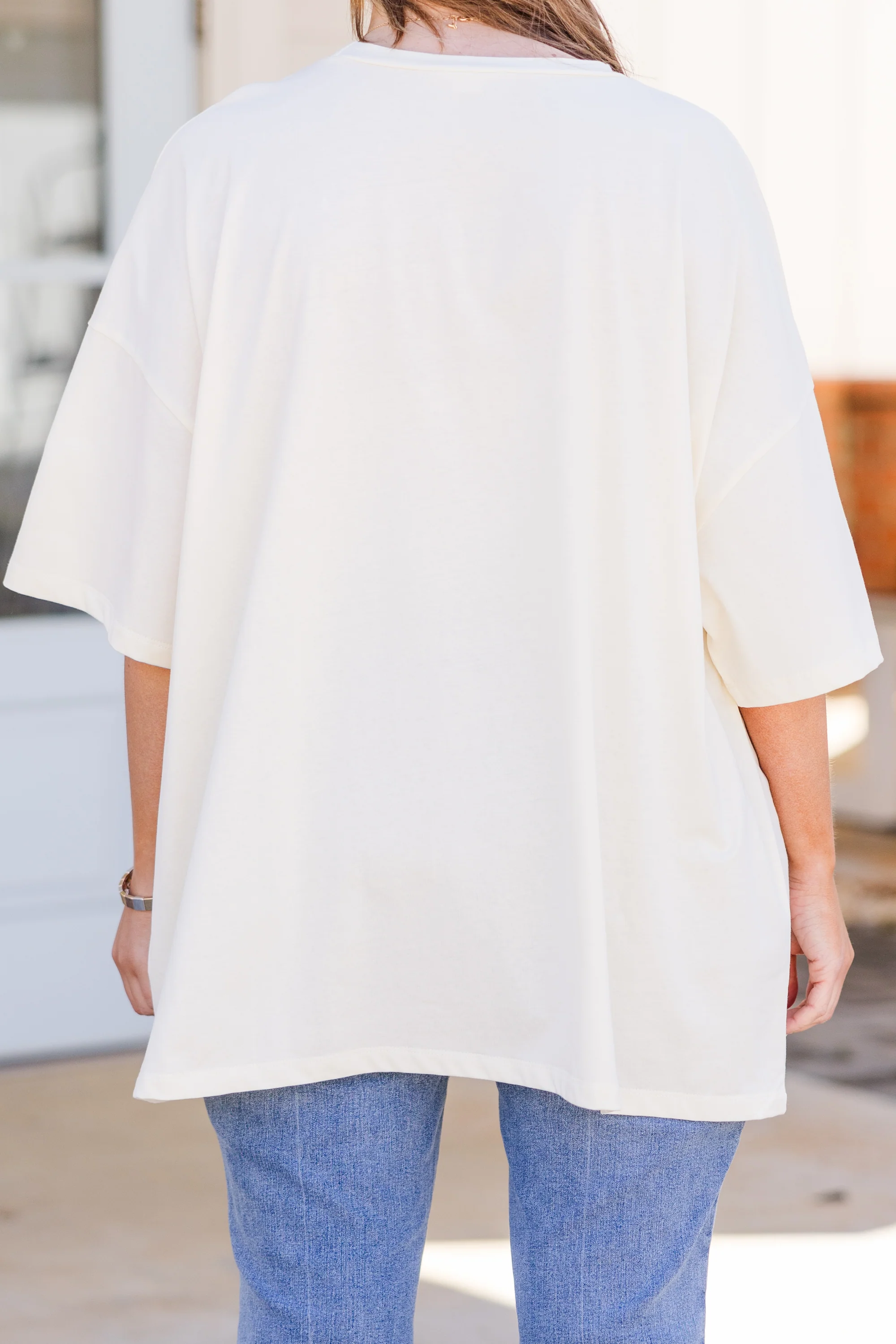 Arizona Plateau Boyfriend Tee, Ivory - Giverhouse