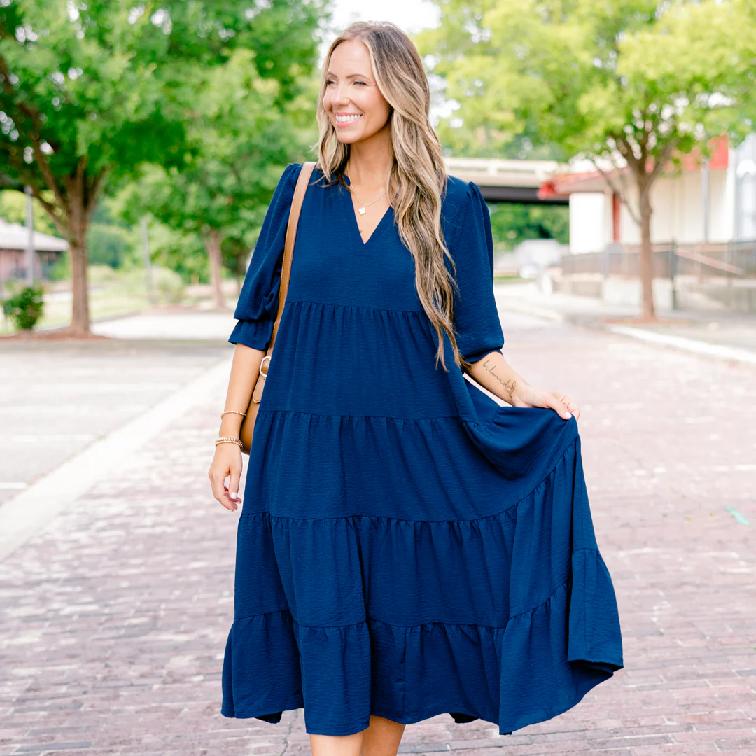 Simply The One Dress, Navy - Giverhouse