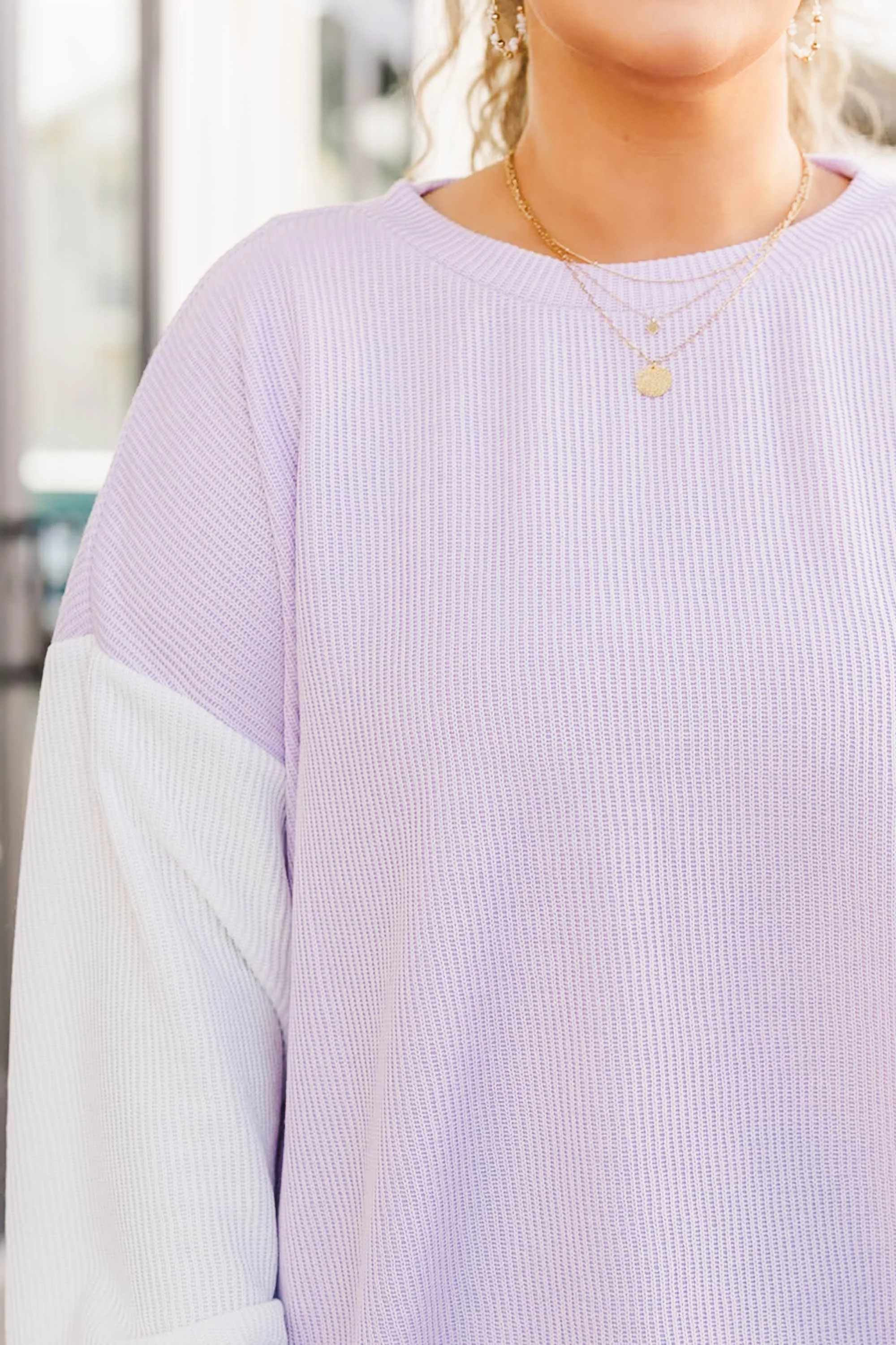 Keep Showing Up Top, Lavender-Pink - Giverhouse