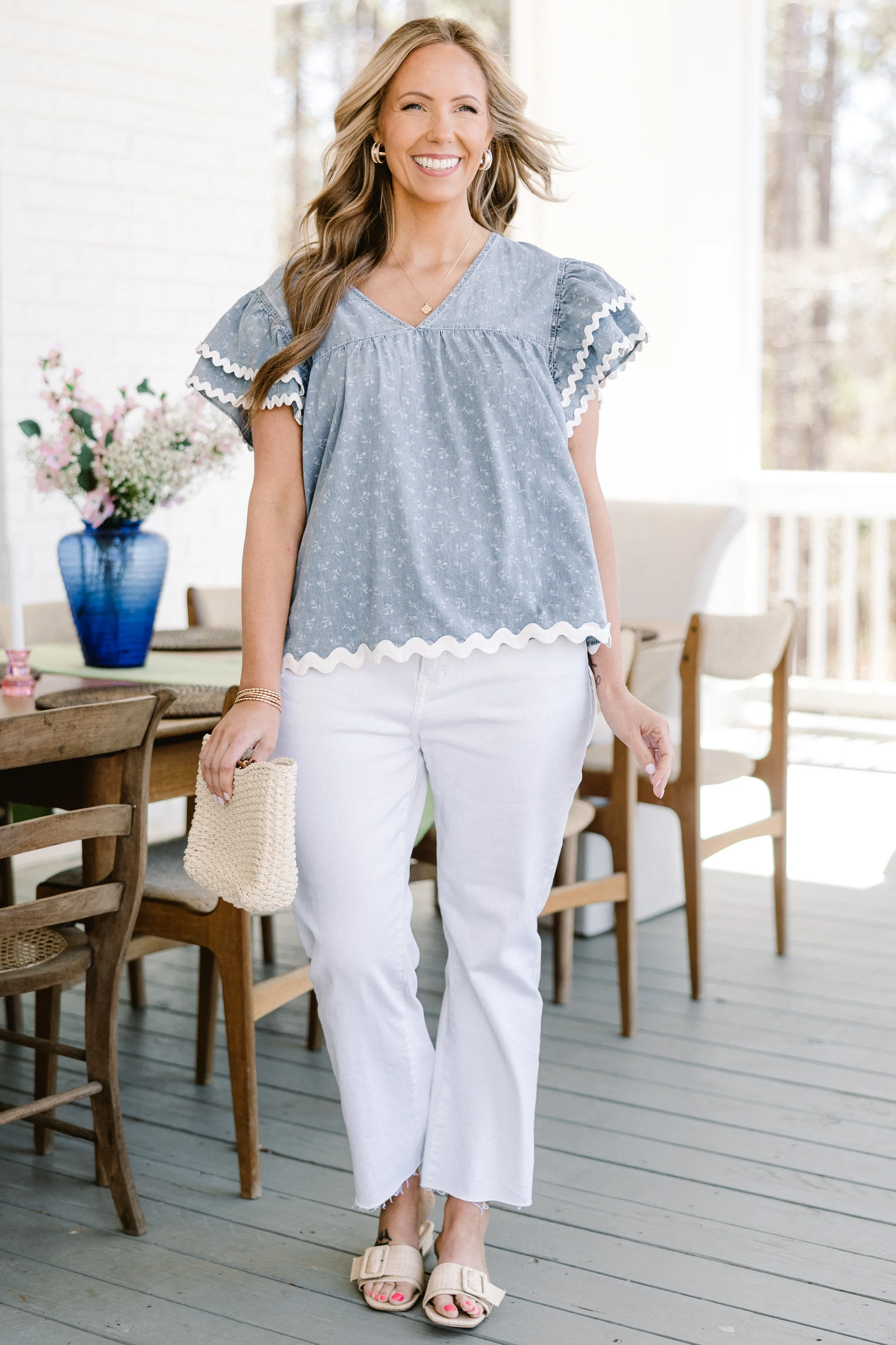 My Debut Top, Blue - Giverhouse