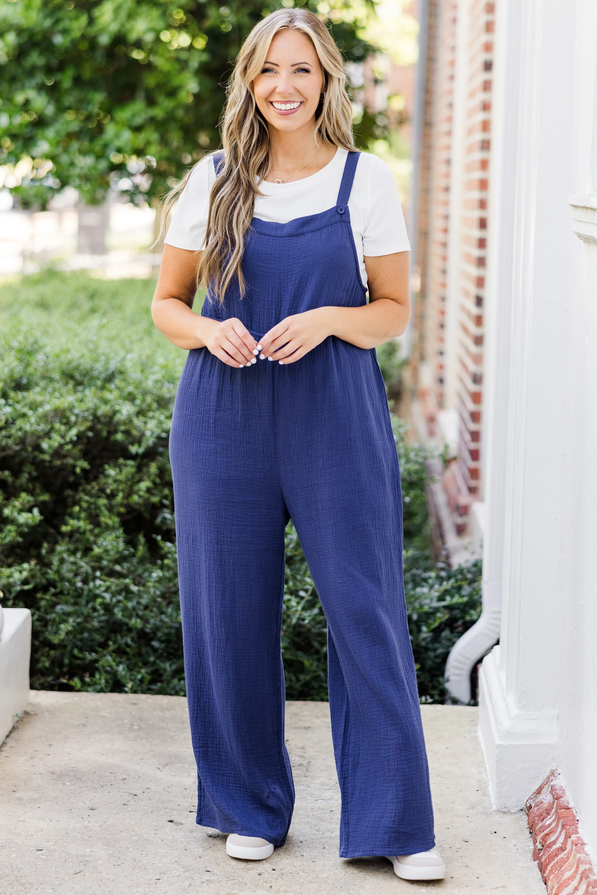 Vision To Creation Jumpsuit, Navy - Giverhouse