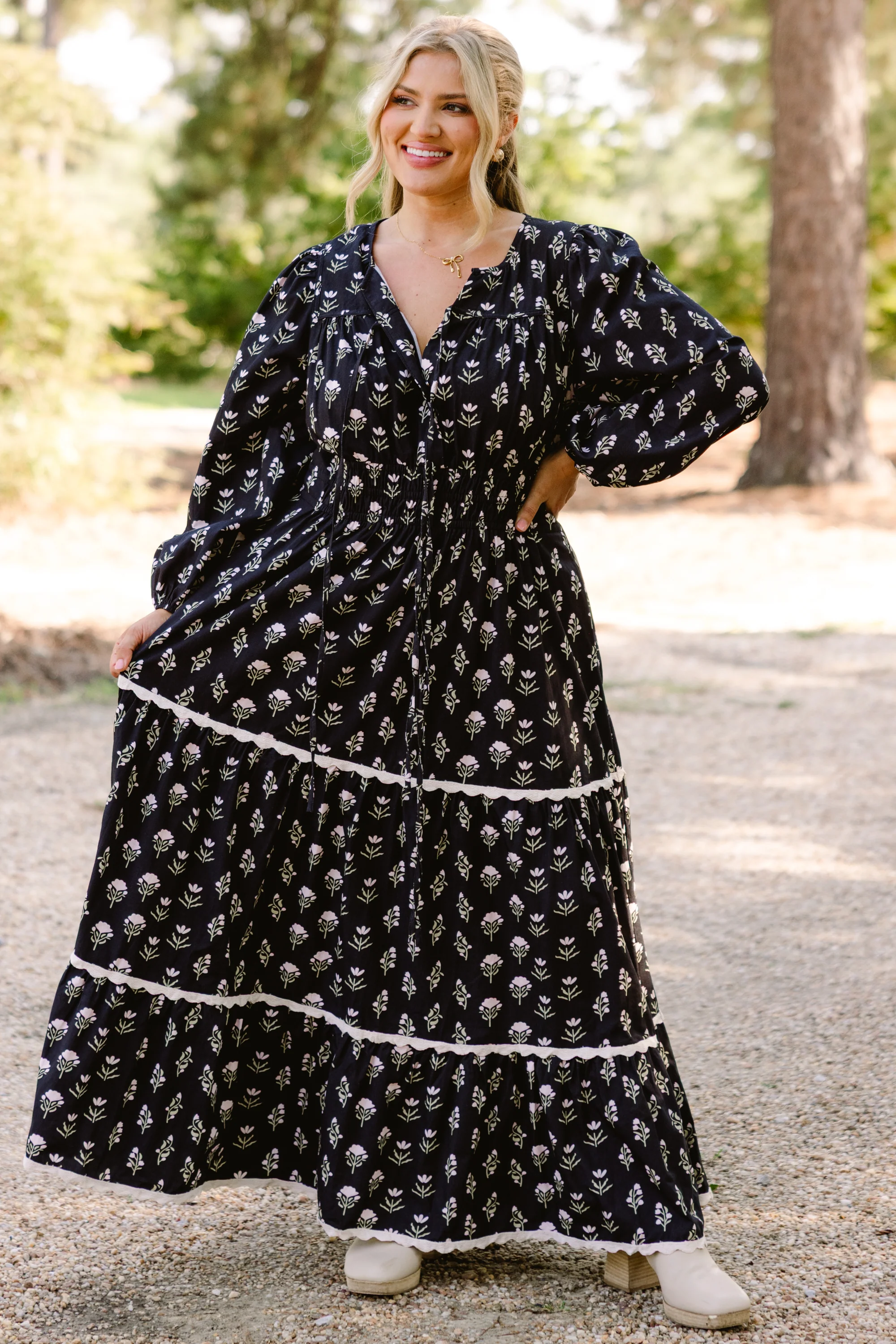 All The Right Details Dress, Black - Giverhouse