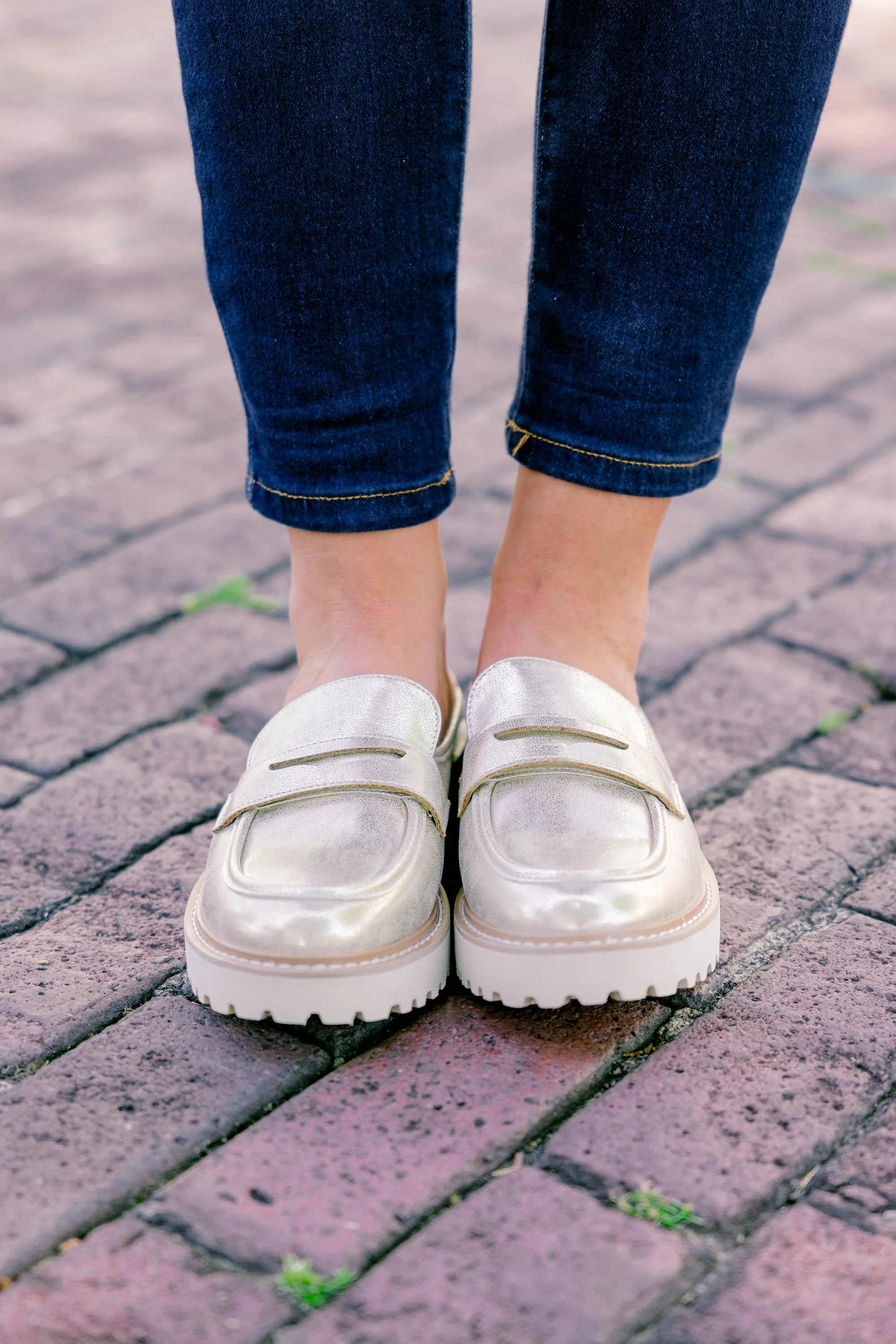 Fire For You Loafers, Gold - Giverhouse