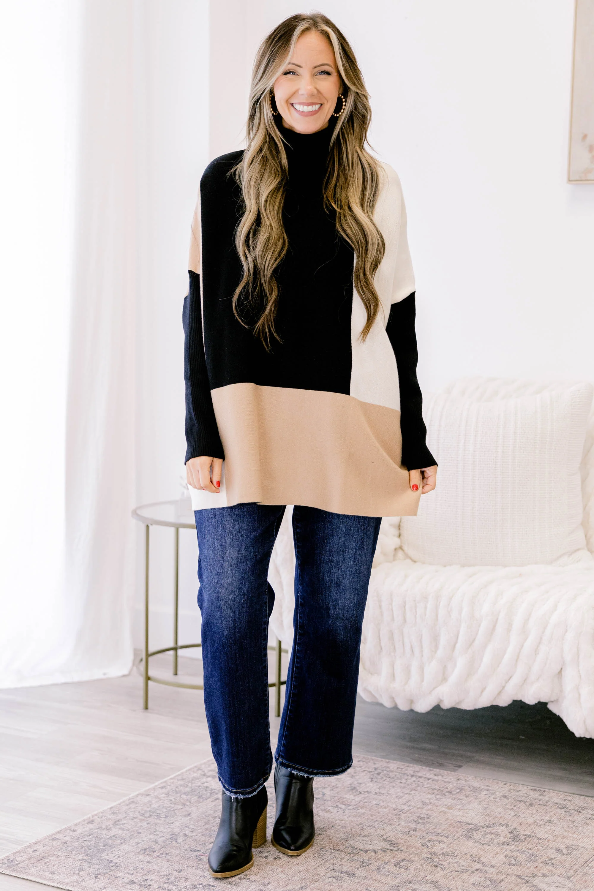 Mosaic Melody Sweater, Natural - Giverhouse