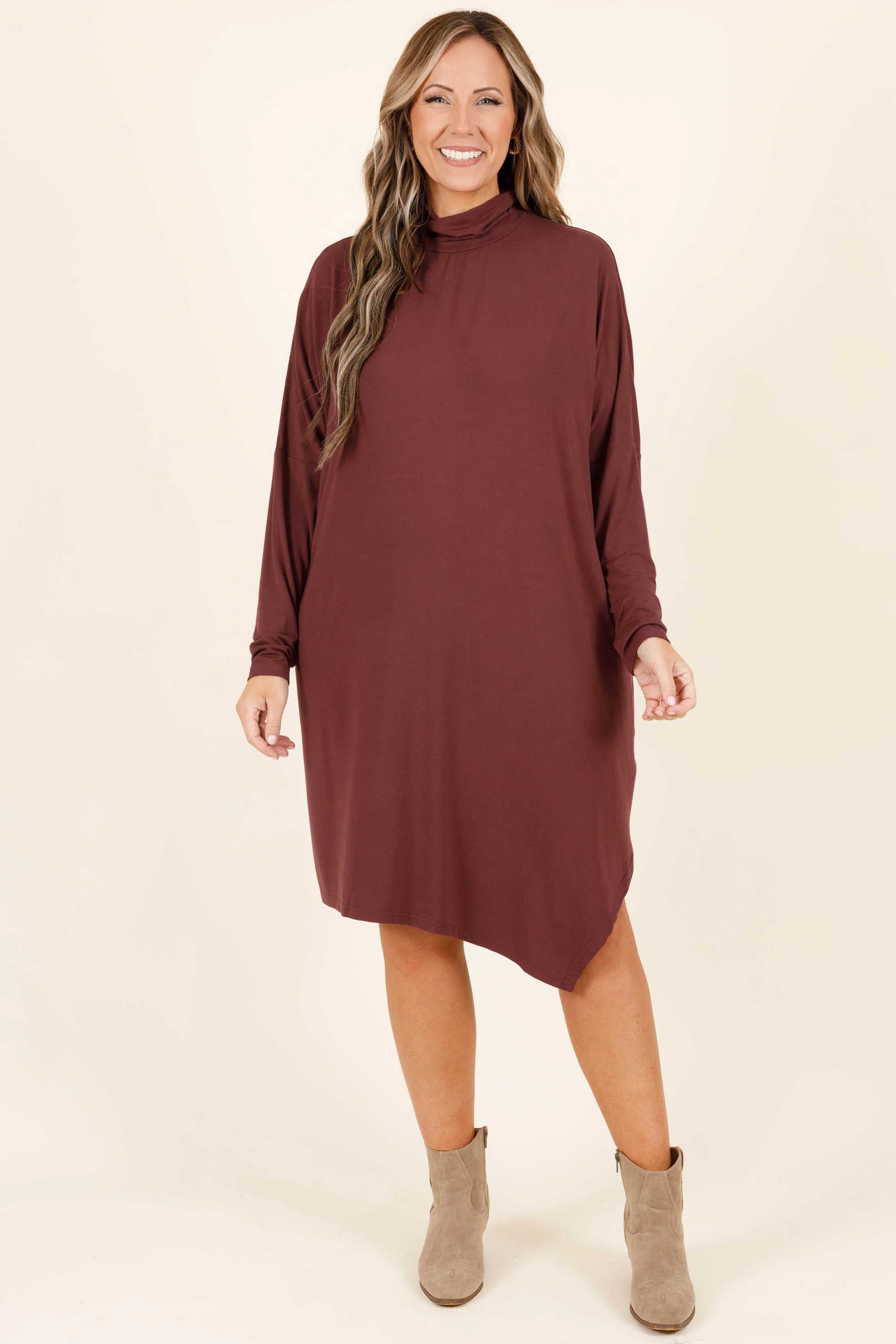 Wardrobe Essential Dress, Plum - Giverhouse