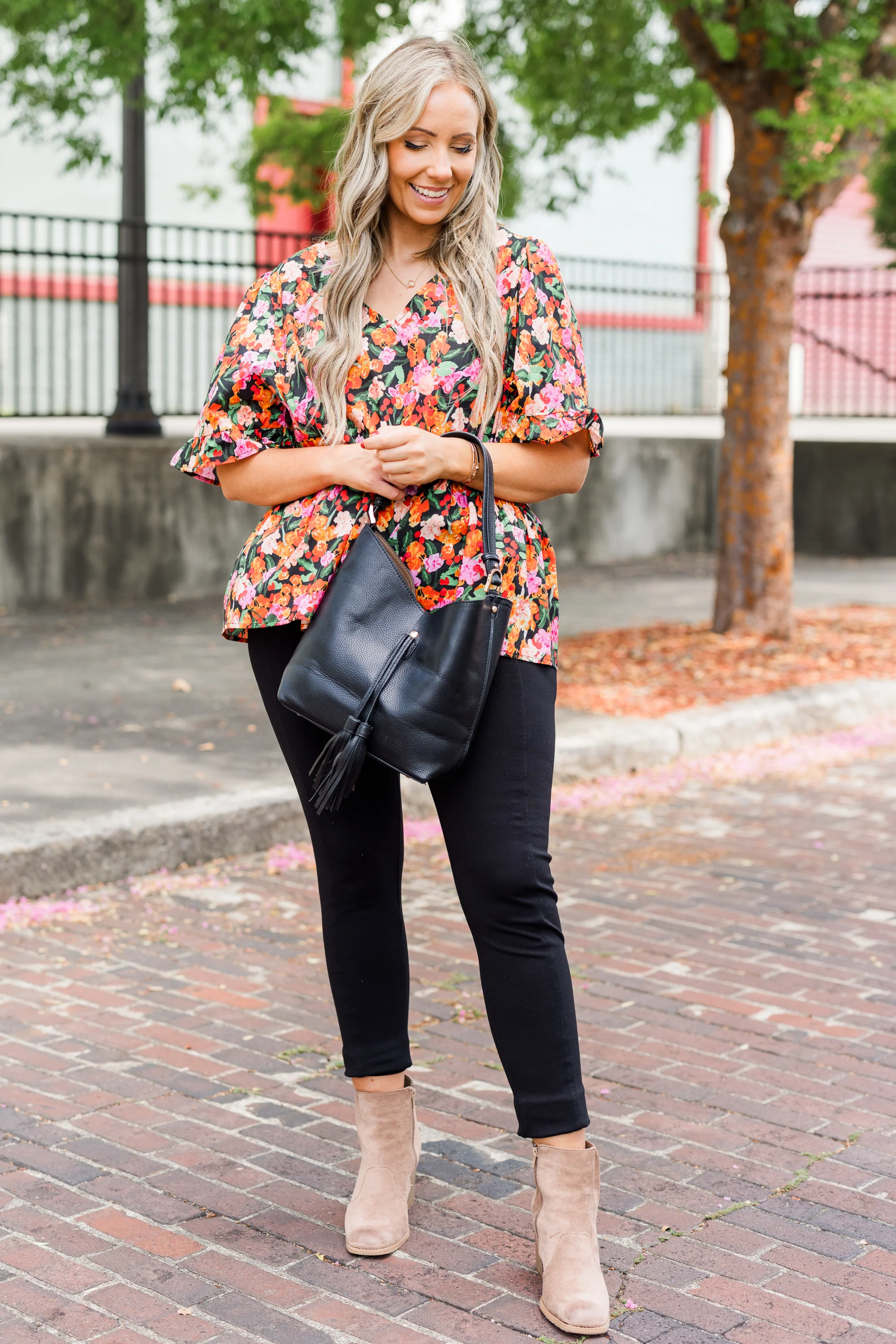 Coastal Garden Top, Black - Giverhouse