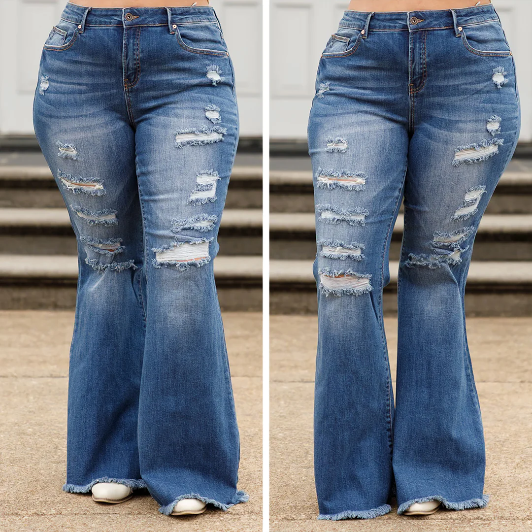 The Time Is Now Boot Cut Jeans, Dark Wash - Giverhouse