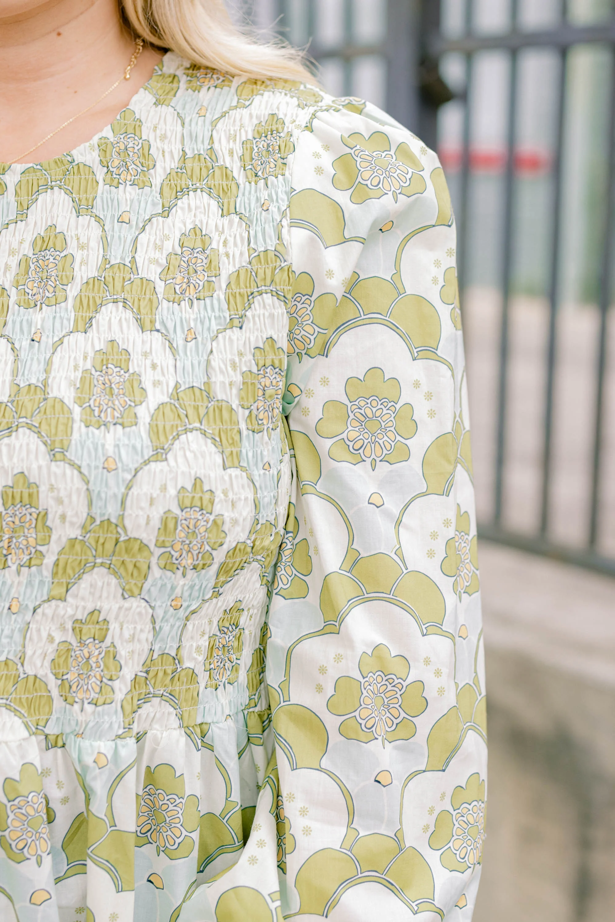 Wallflower Kisses Top, Blue-Green - Giverhouse